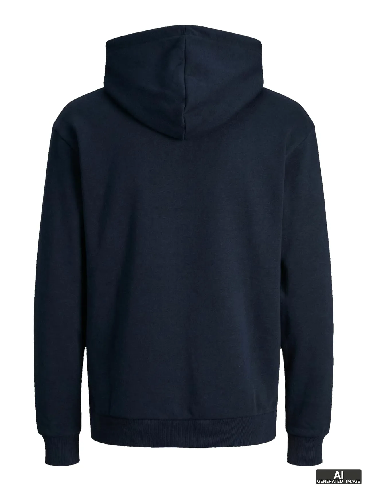 Jack & Jones Felpa con Cappuccio Uomo, Navy Blazer, S - immagine 4