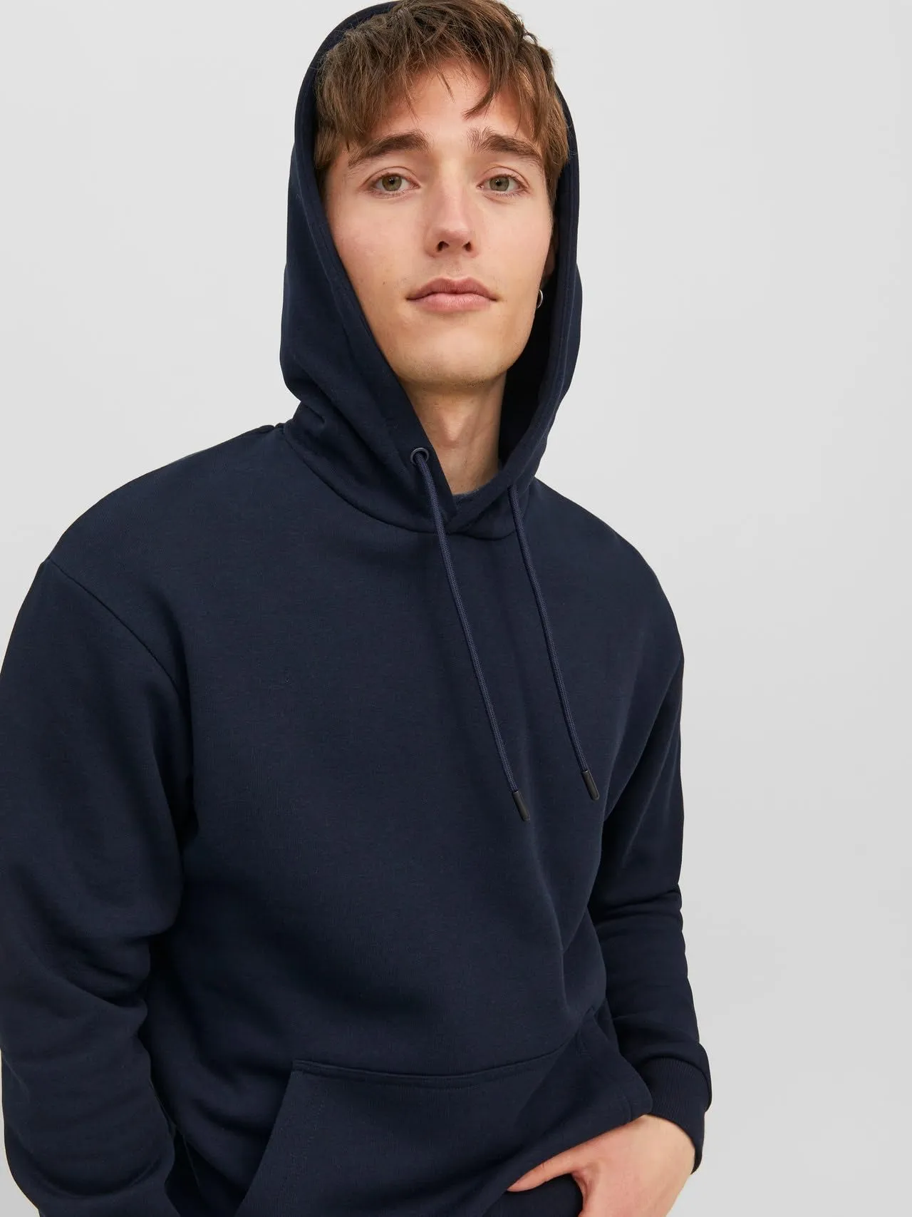 Jack & Jones Felpa con Cappuccio Uomo, Navy Blazer, S - immagine 7