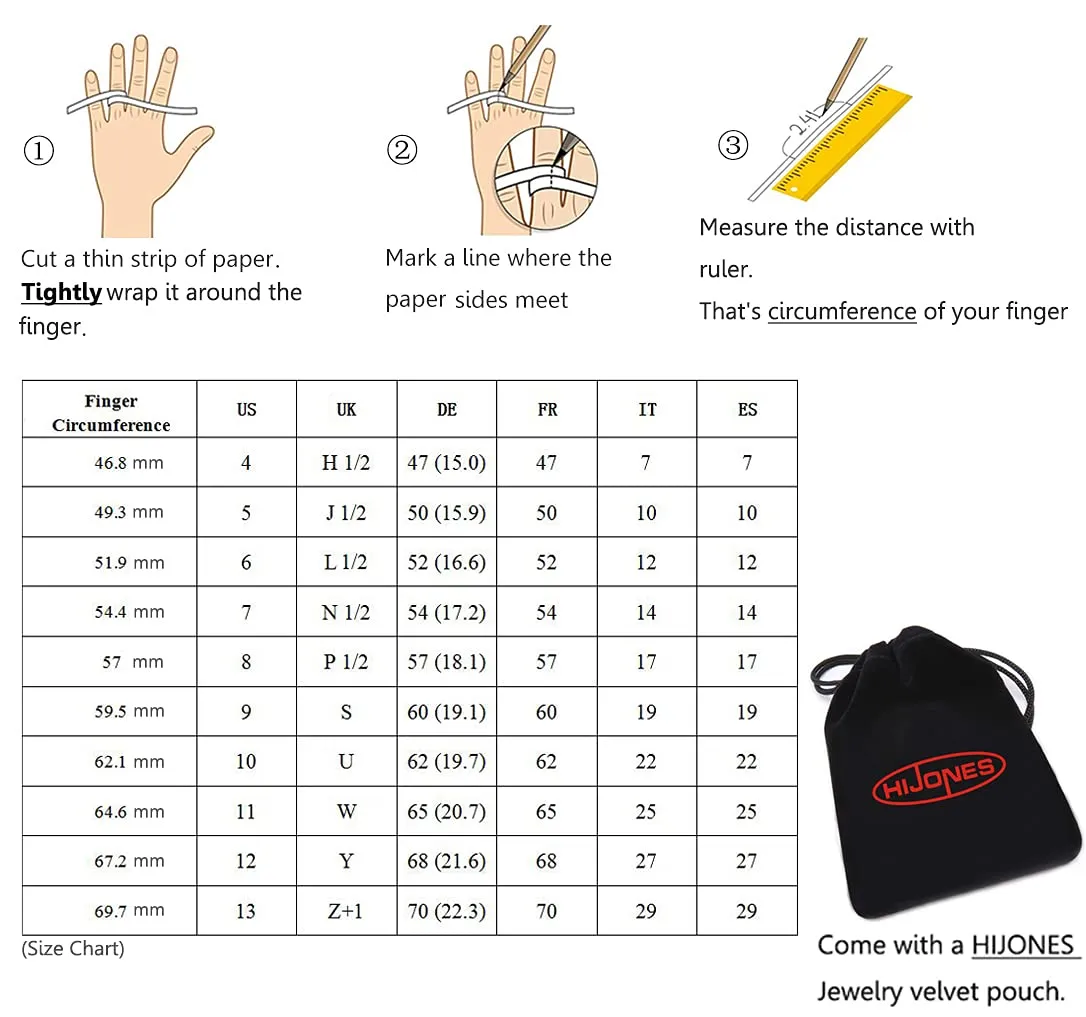 HIJONES Anello da Pollice a Fascia Larga in Acciaio Inossidabile Lucido 18mm Argento Misura 25 - immagine 5