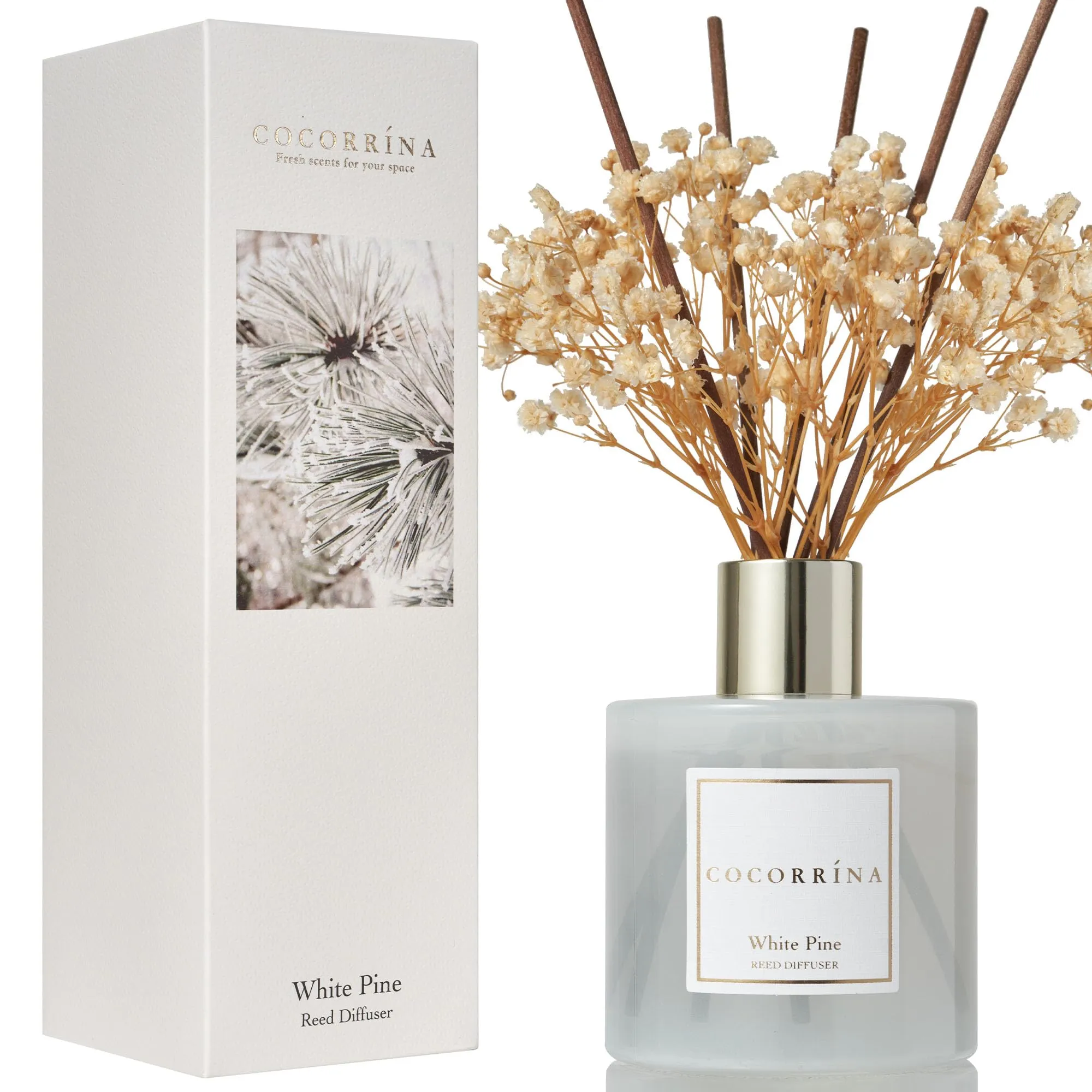 Cocorrína White Pine Reed Diffuser Set - 200ml - immagine 2
