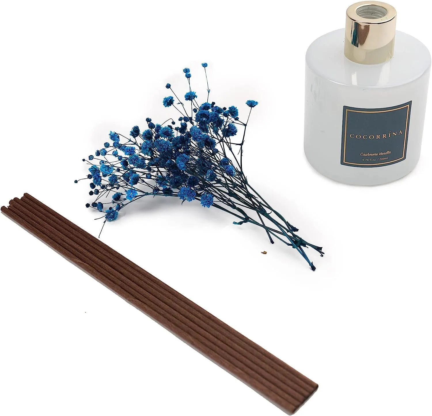 COCORRÍNA Diffusore Profumo Ambiente Cashmere Vaniglia, 200ml con Bastoncini - immagine 3