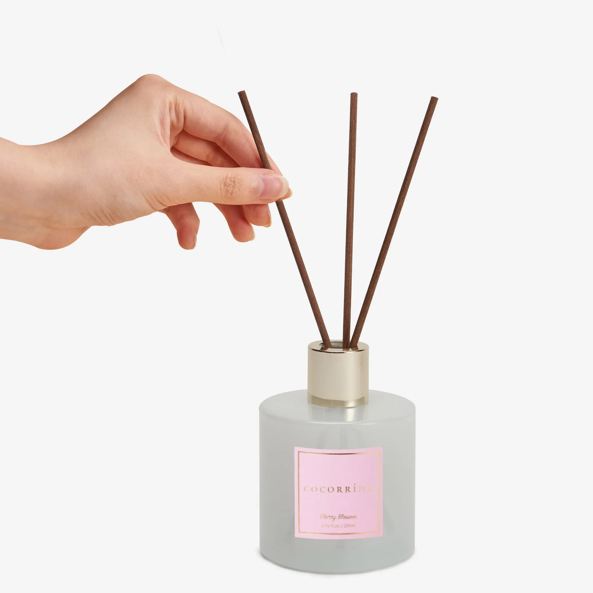 COCORRÍNA Diffusore Profumo Ambiente Fiori di Ciliegio, 200ml con Bastoncini - immagine 4