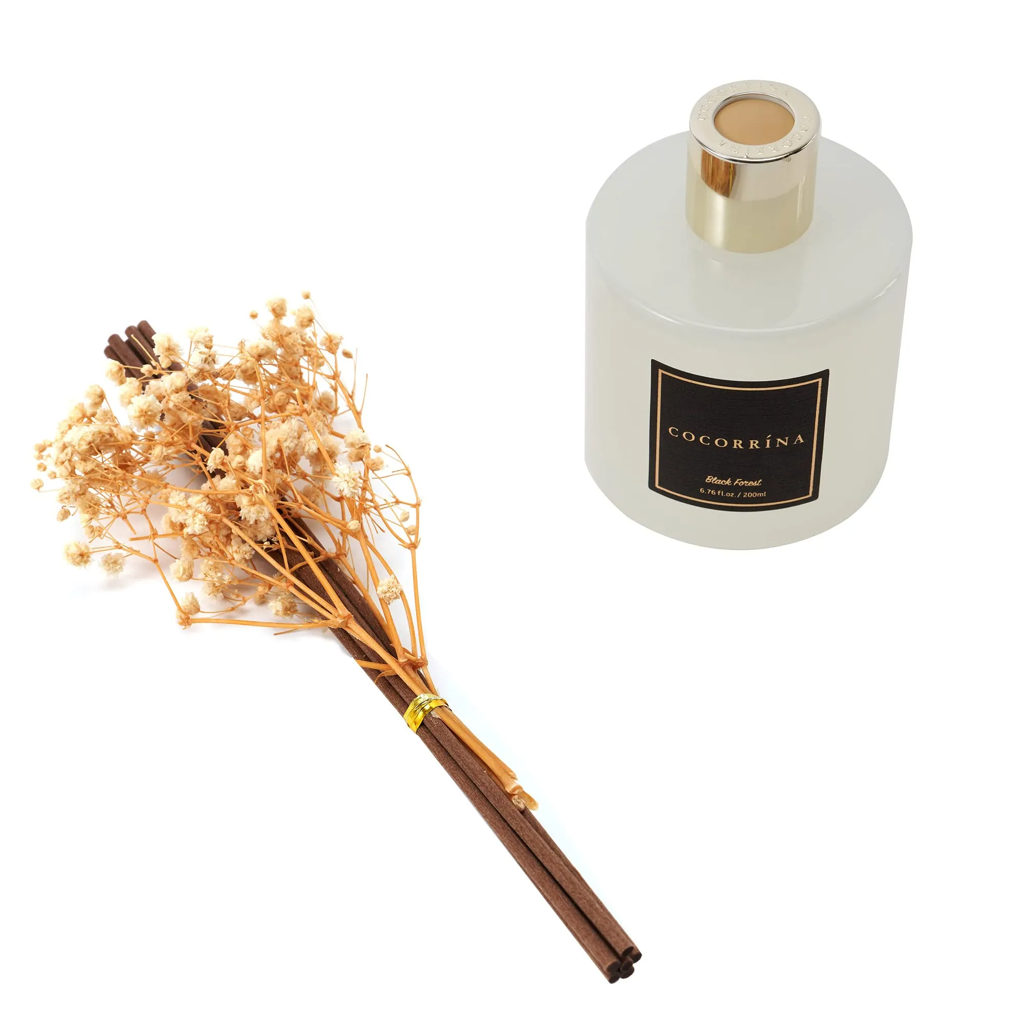 COCORRÍNA Diffusore Profumo Ambiente Foresta Nera, 200ml con Bastoncini - immagine 3