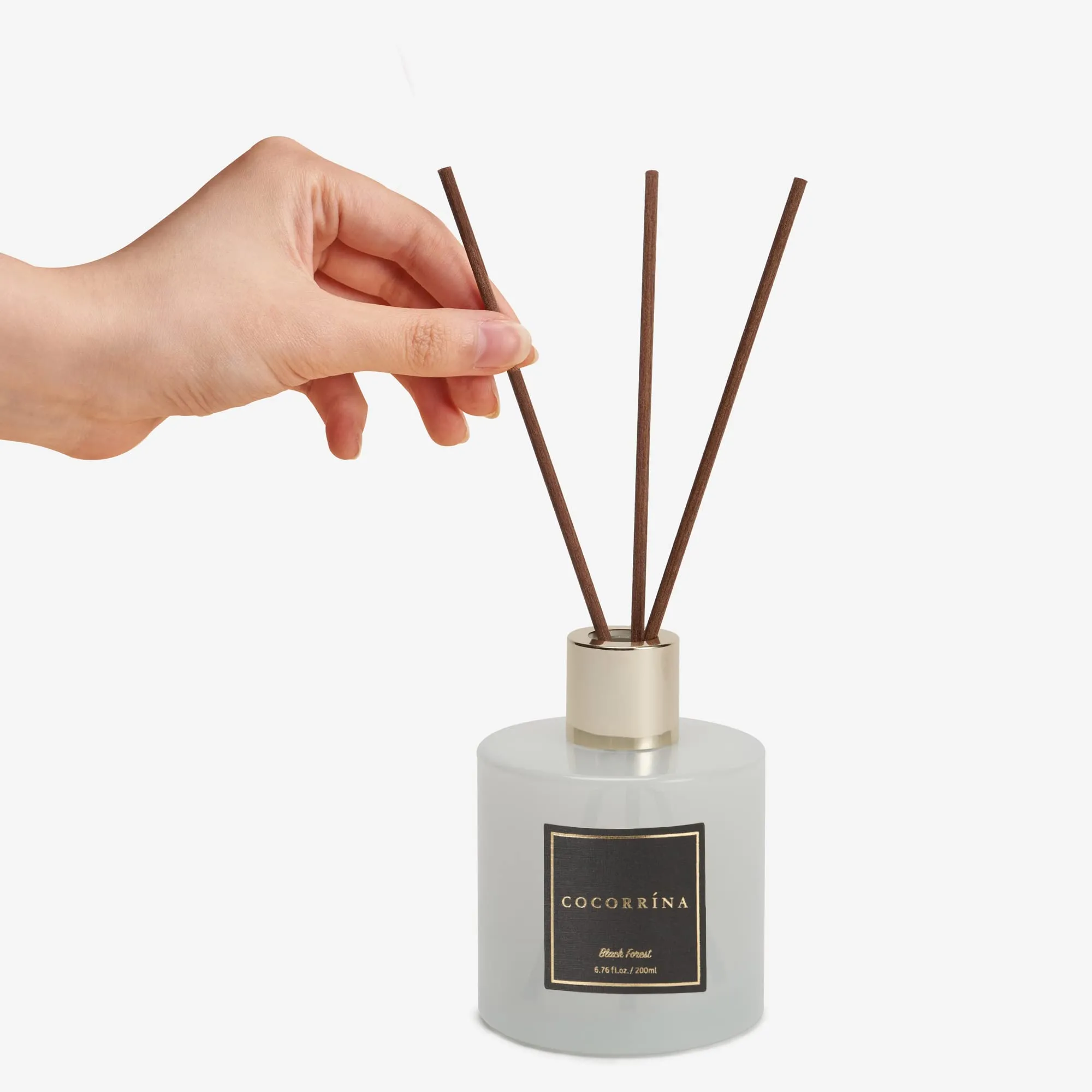 COCORRÍNA Diffusore Profumo Ambiente Foresta Nera, 200ml con Bastoncini - immagine 4