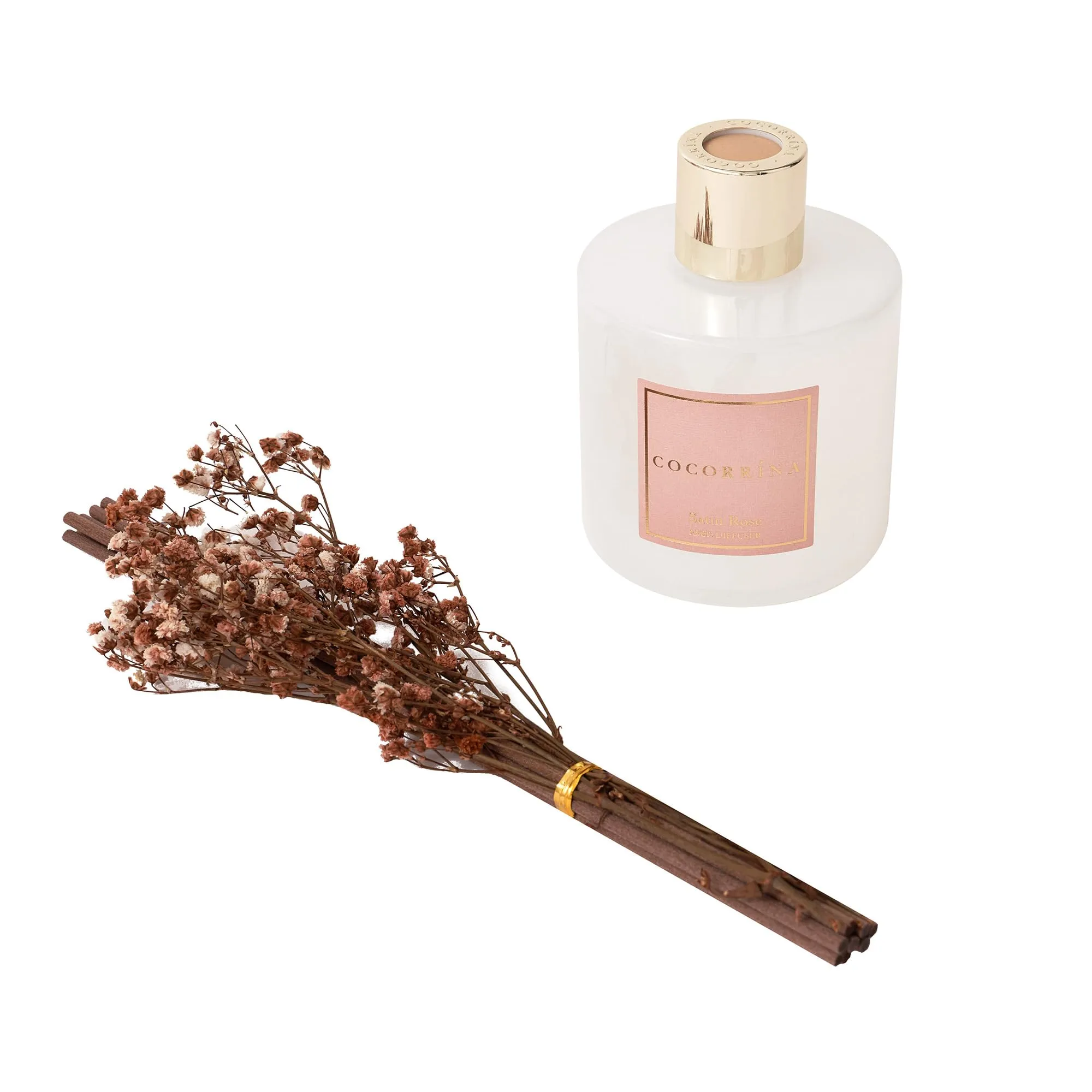 COCORRÍNA Diffusore Profumo Ambiente Rosa di Raso con Bastoncini, 200ml - immagine 3