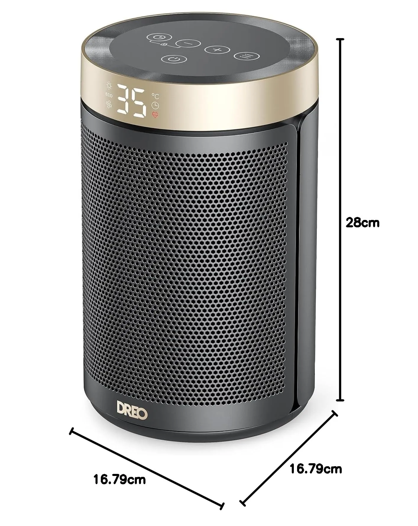 Dreo Termoventilatore Ceramica PTC 1500W DR-HSH026, 34 dB, Termostato, Timer 12 ore - immagine 8