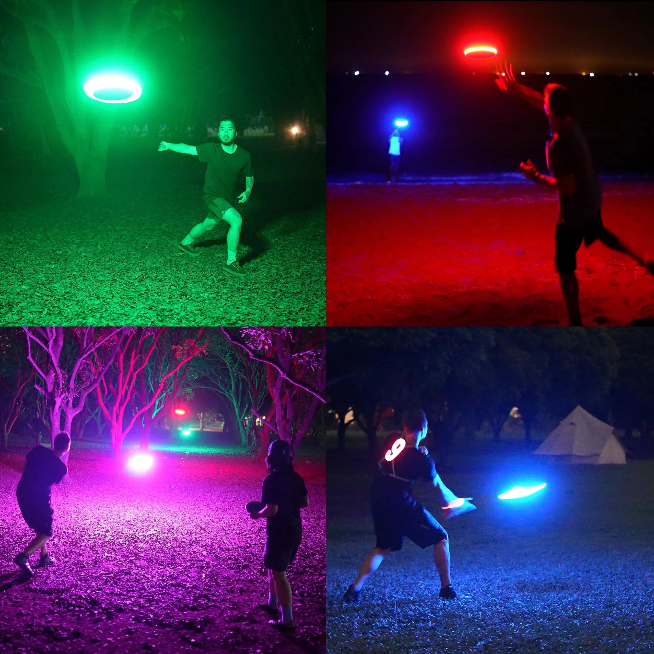 TOSY Flying Disc LED RGB, 108 LEDs, Ricaricabile, Impermeabile, 175 g - immagine 7