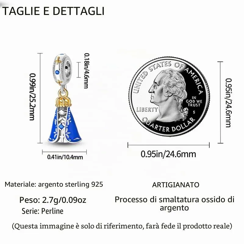 Pandach Bead Charm in Argento Sterling 925 con Cubic Zirconia per Braccialetti e Collane Europei - immagine 4