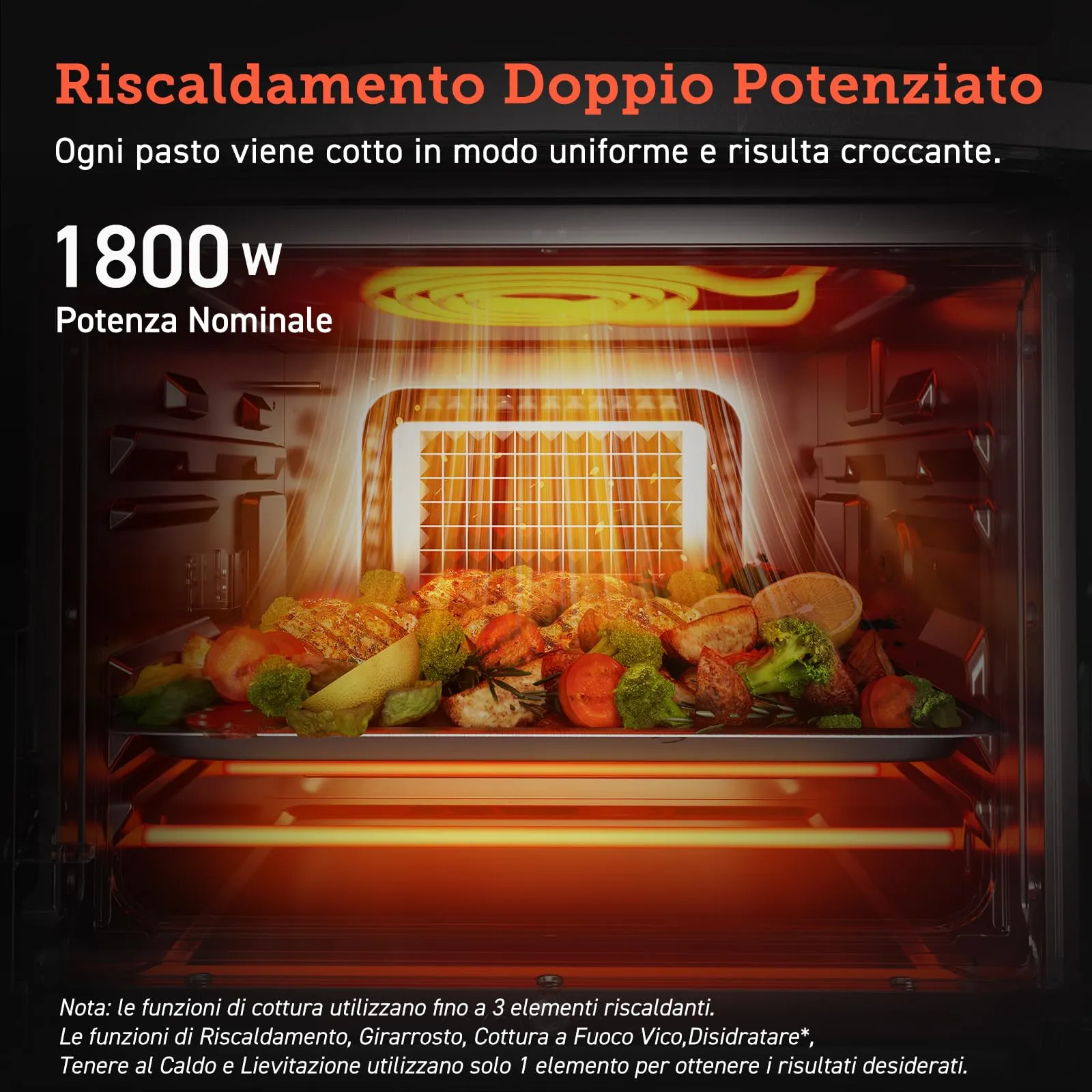Cosori Friggitrice ad Aria 12 Litri, Doppia Resistenza, Forno Elettrico CAF-R121 - immagine 4