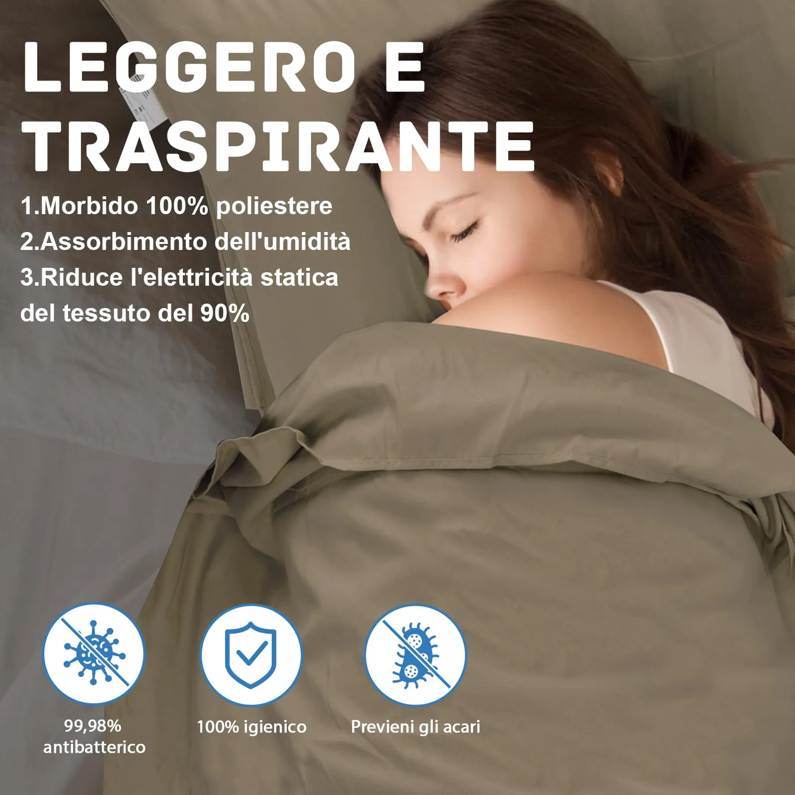 JAICOM Sacco Lenzuolo da Viaggio Ultraleggero e Compatto, 220 x 90 cm - immagine 3