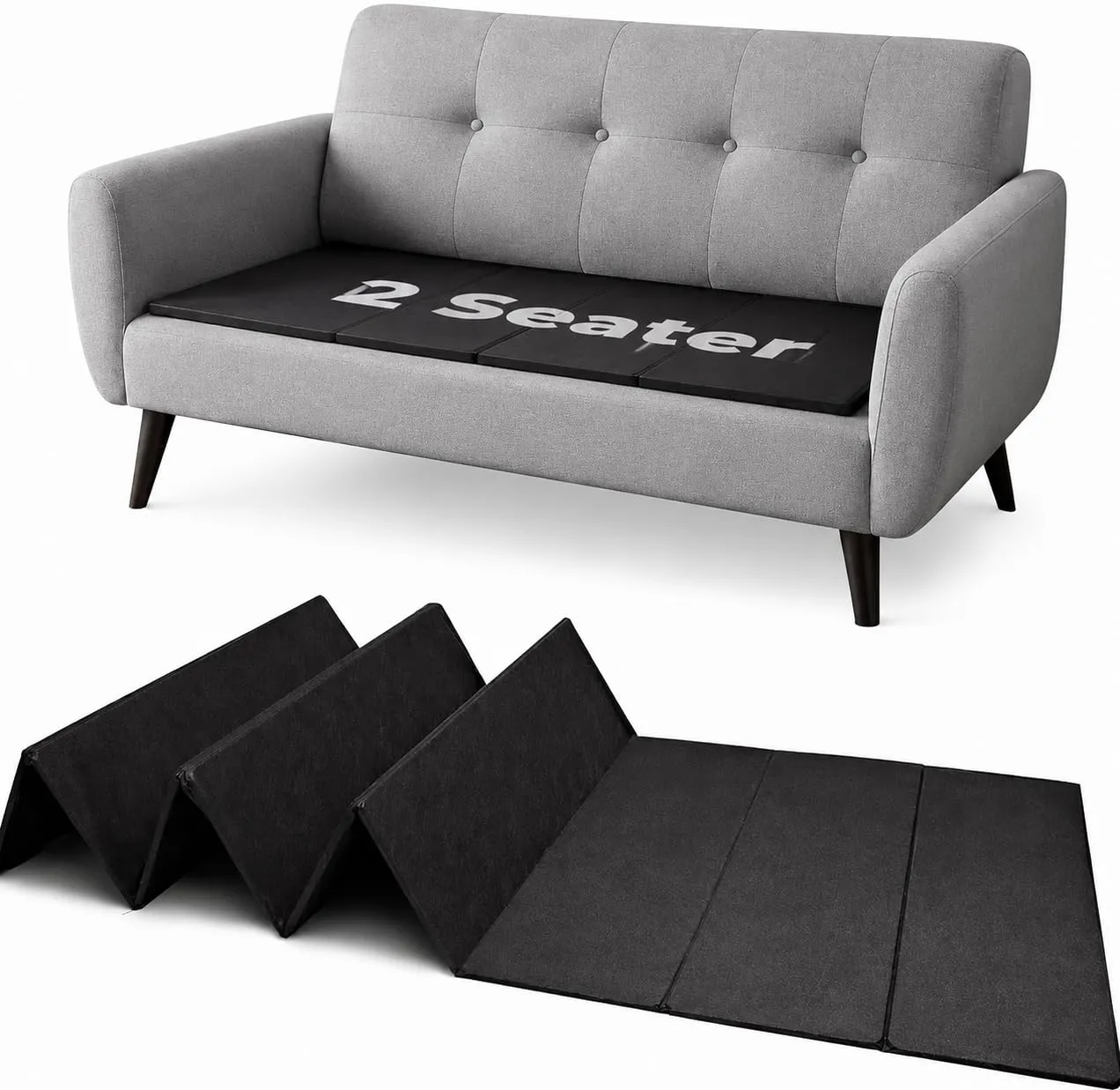 Artistic Fashionista Limited Pannelli di supporto per cuscino del divano, 50x100cm, Nero - immagine 3