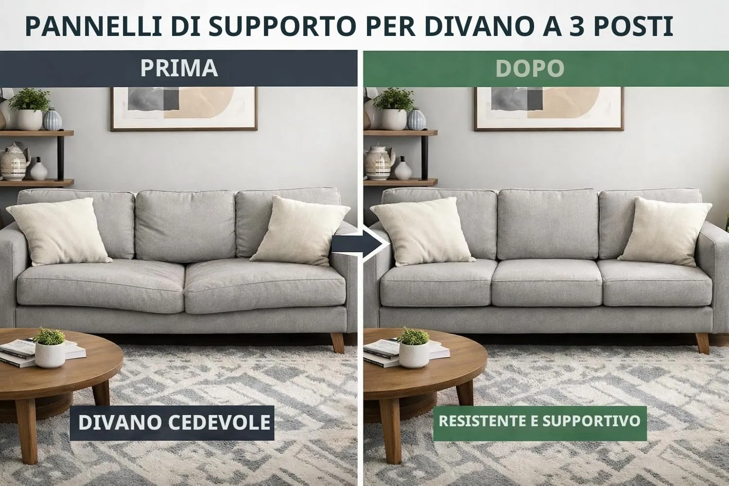 Artistic Fashionista Limited Pannelli di supporto per cuscino del divano, 50x100cm, Nero - immagine 6