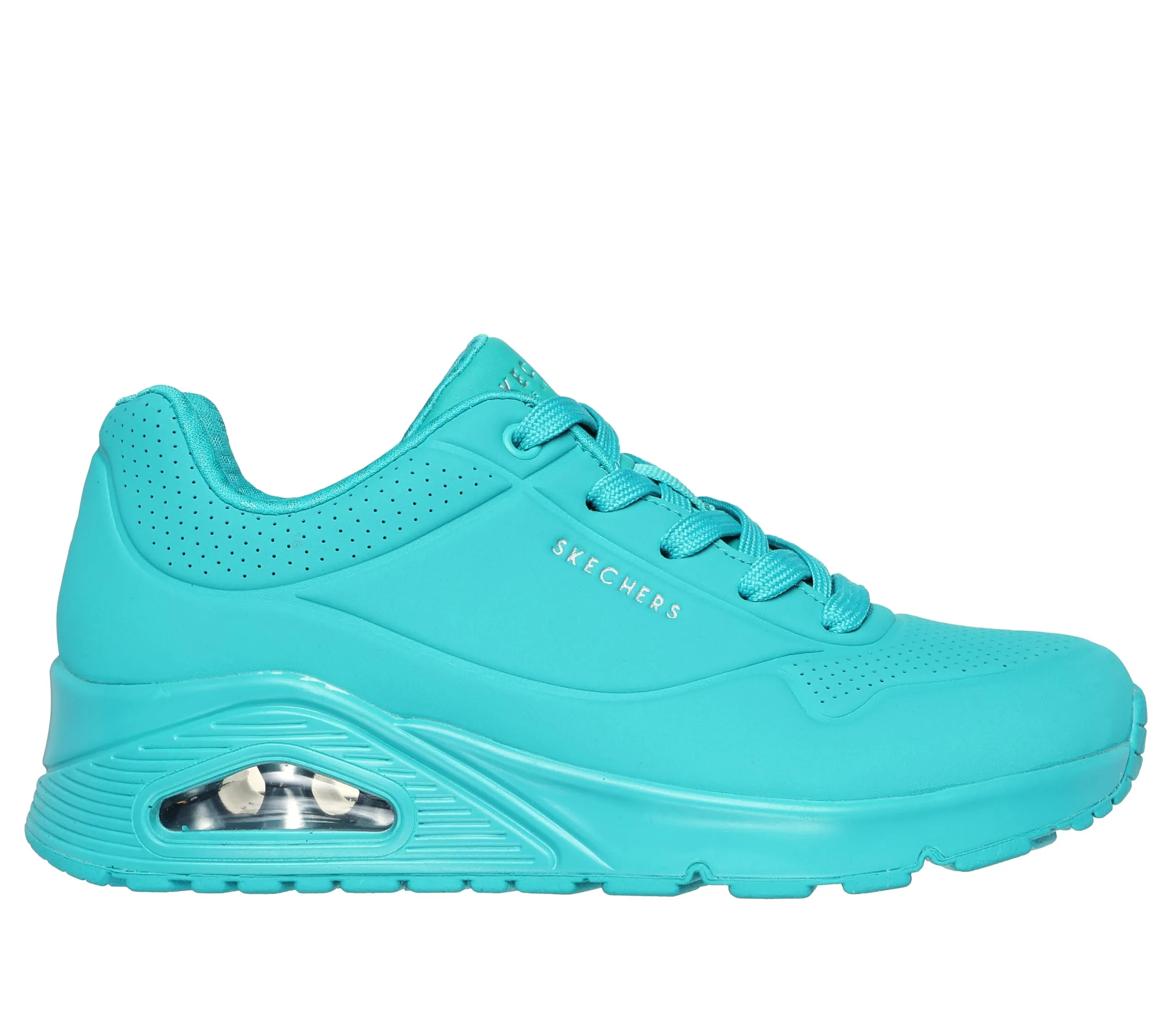 Skechers Uno Stand On Air Scarpe da ginnastica Donna Turquoise Durabuck Mesh 39.5 EU - immagine 3
