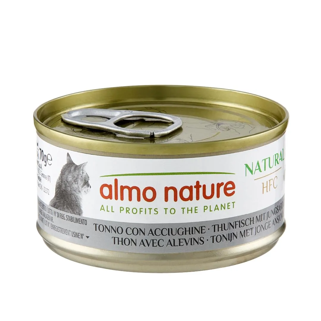 Almo Nature HFC Natural Alimento Umido per Gatti - Tonno con Acciughine - 420 g (6 x 70 g) - immagine 5
