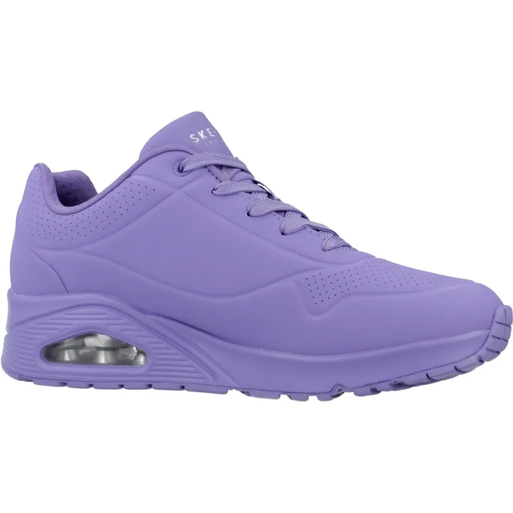 Skechers Uno Stand On Air Scarpe da ginnastica Donna, Lila Durabuck Mesh, 35.5 EU - immagine 5