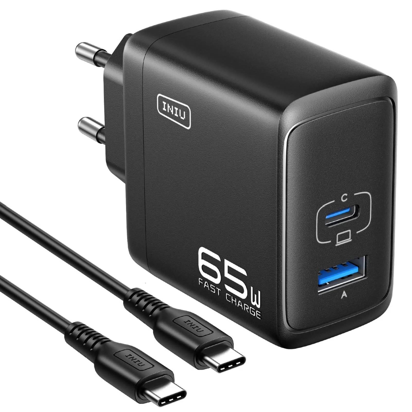 INIU 65W Caricatore USB-C e USB-A AI-625 - immagine 1