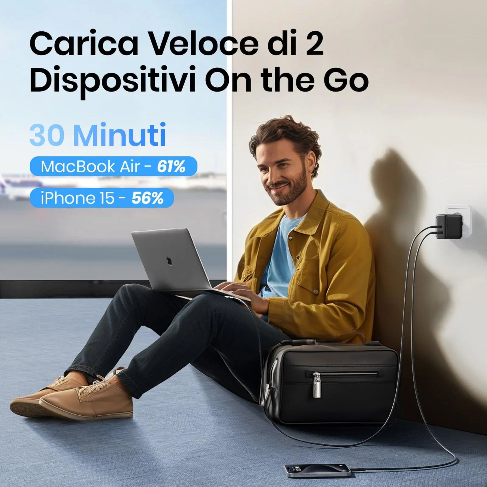 INIU 65W Caricatore USB-C e USB-A AI-625 - immagine 2