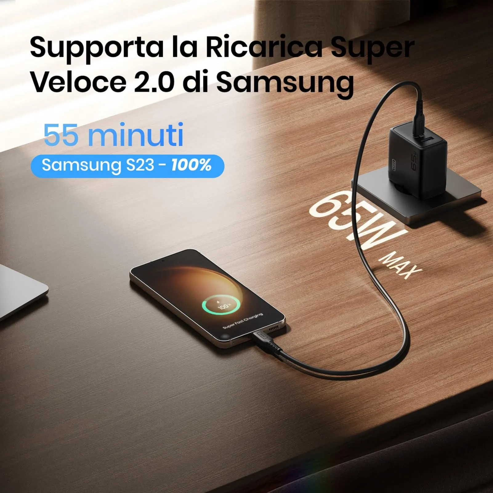 INIU 65W Caricatore USB-C e USB-A AI-625 - immagine 3