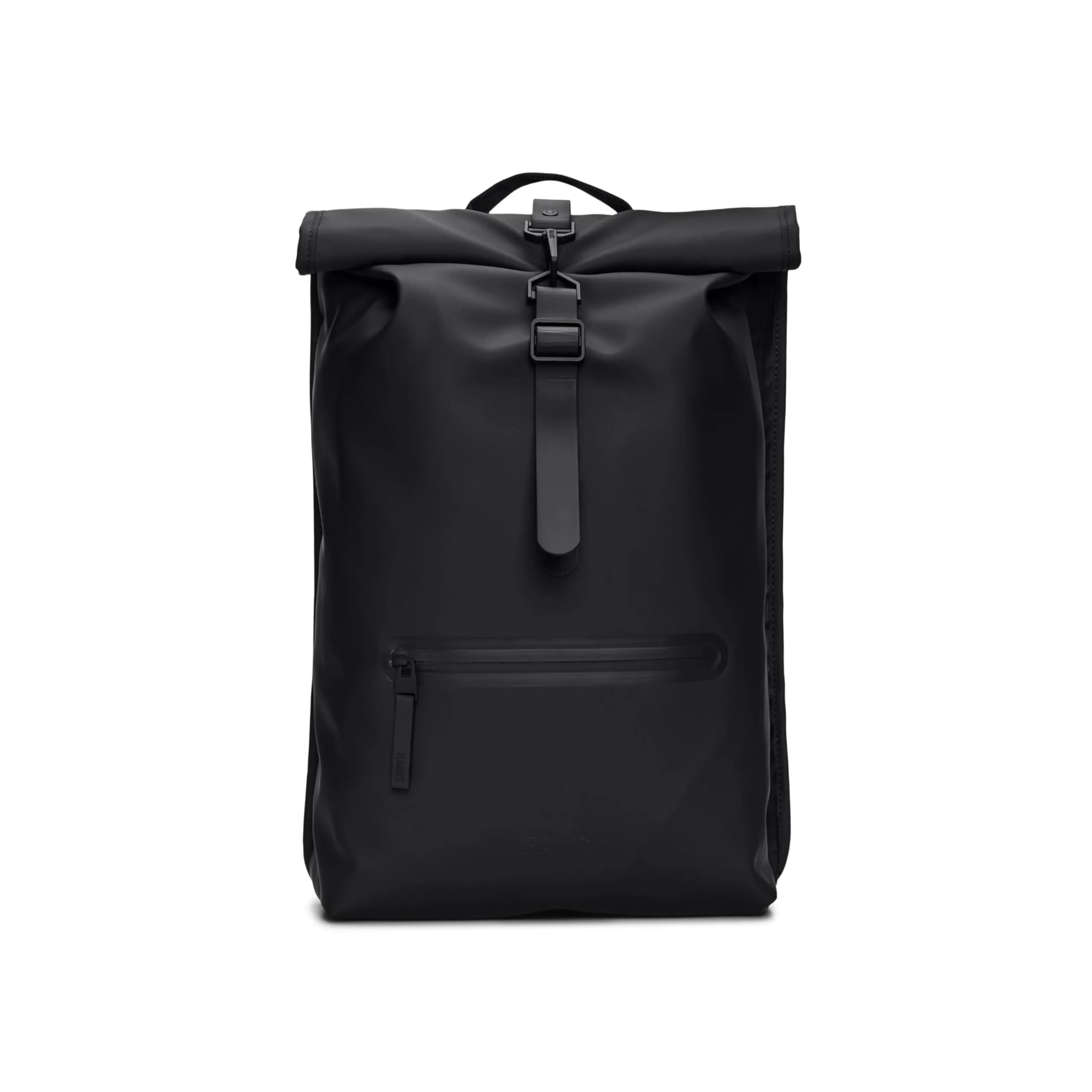 RAINS Zaino Rolltop Impermeabile, Nero, Regular - immagine 1