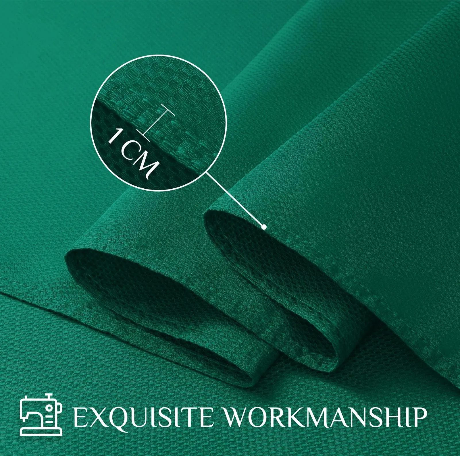 Softalker Tovaglia Rettangolare Natalizia in Tessuto Jacquard, Impermeabile e Lavabile, 152,4 x 304,8 cm, Verde - immagine 4
