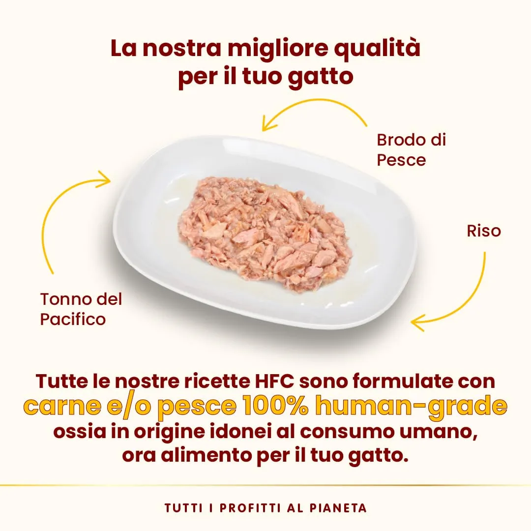 Almo Nature HFC Natural Alimento Umido per Gatti - Tonno del Pacifico - 420 g (6 x 70 g) - immagine 3