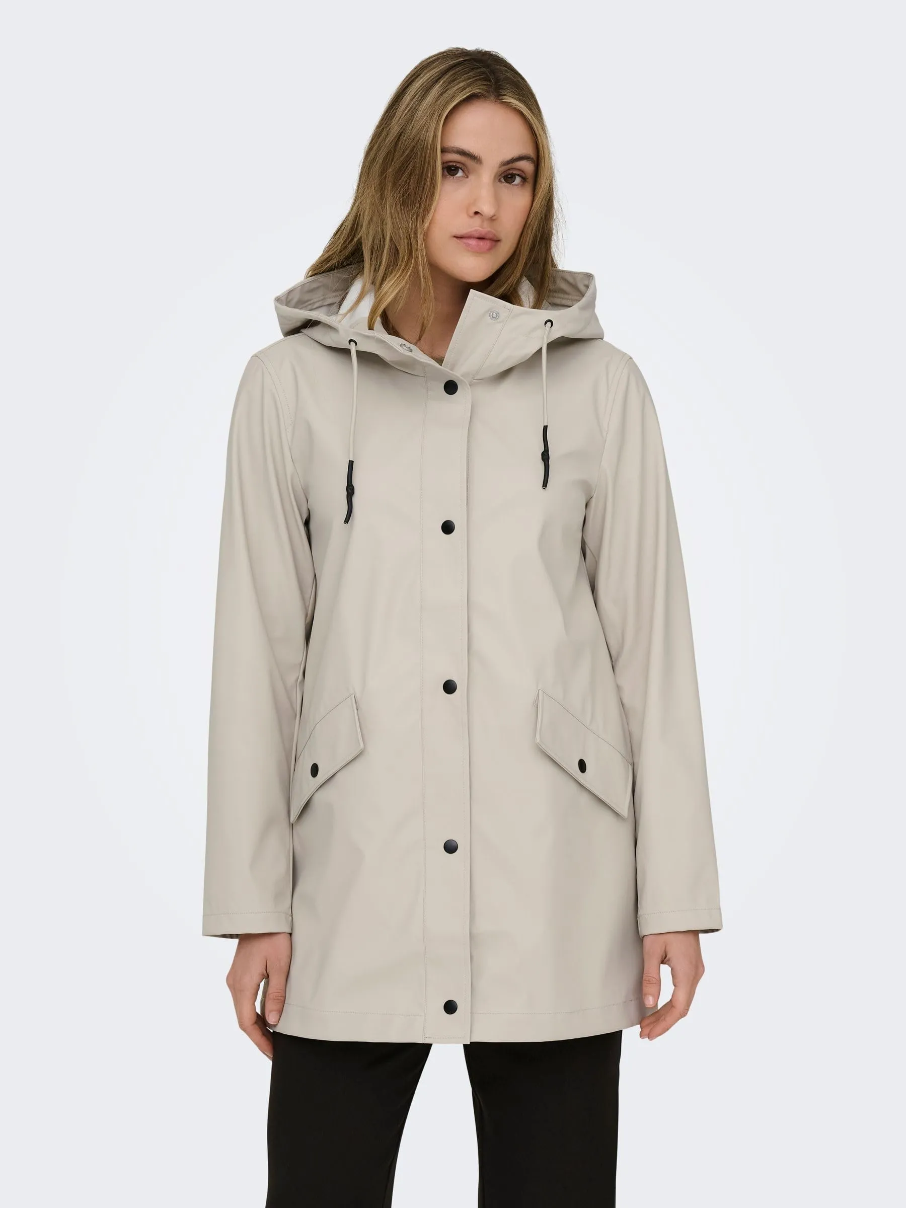 ONLY Lisa Raincoat - Silver Lining - S - immagine 3