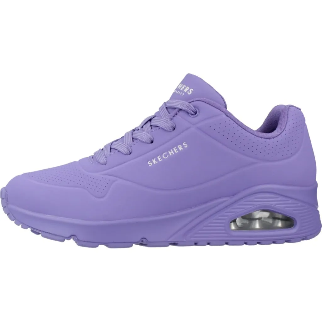 Skechers Uno Stand On Air, Scarpe da ginnastica Donna, Lila Durabuck Mesh, 40 EU - immagine 2