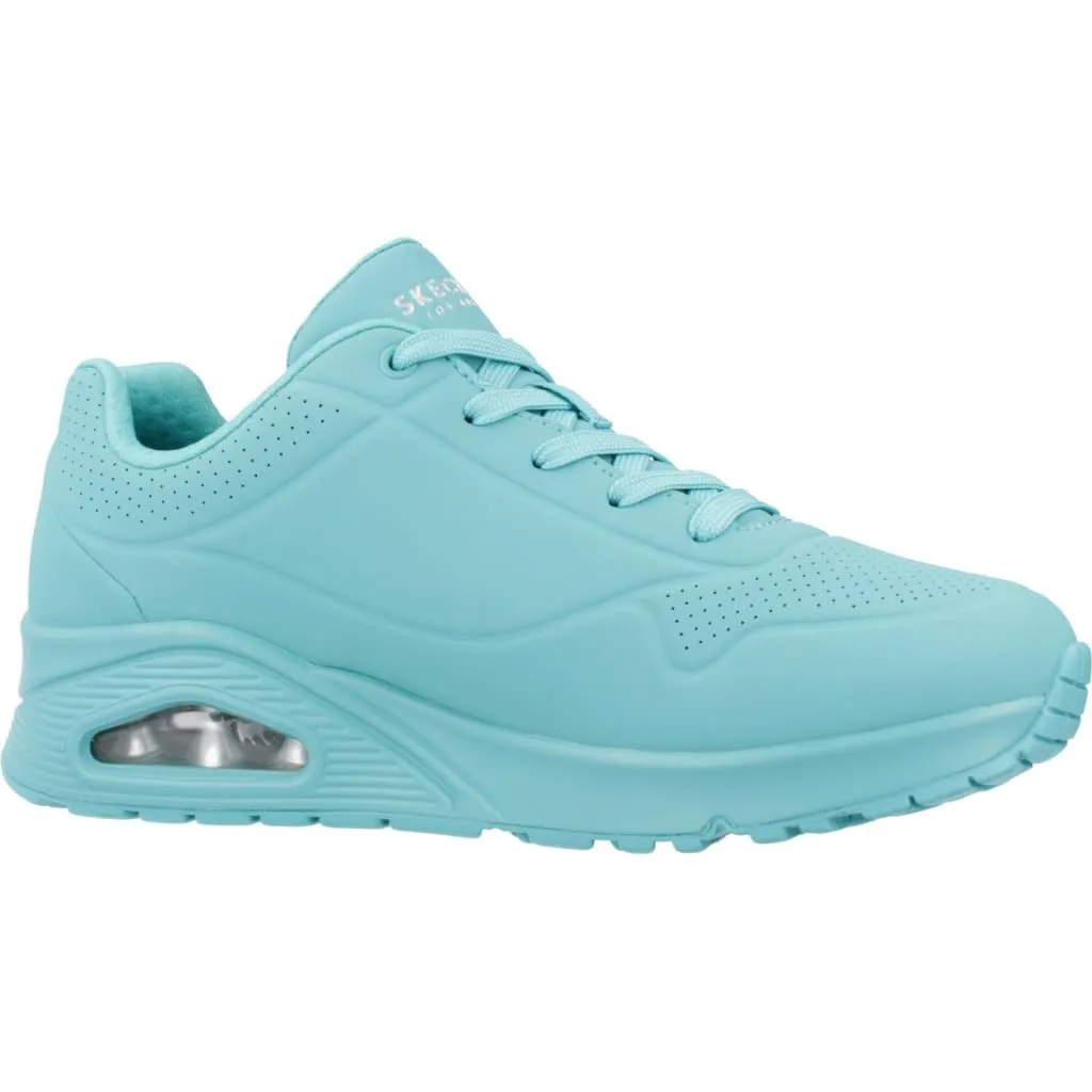 Skechers Uno Stand On Air Scarpe da ginnastica Donna, Turquoise Durabuck Mesh, 40 EU - immagine 5