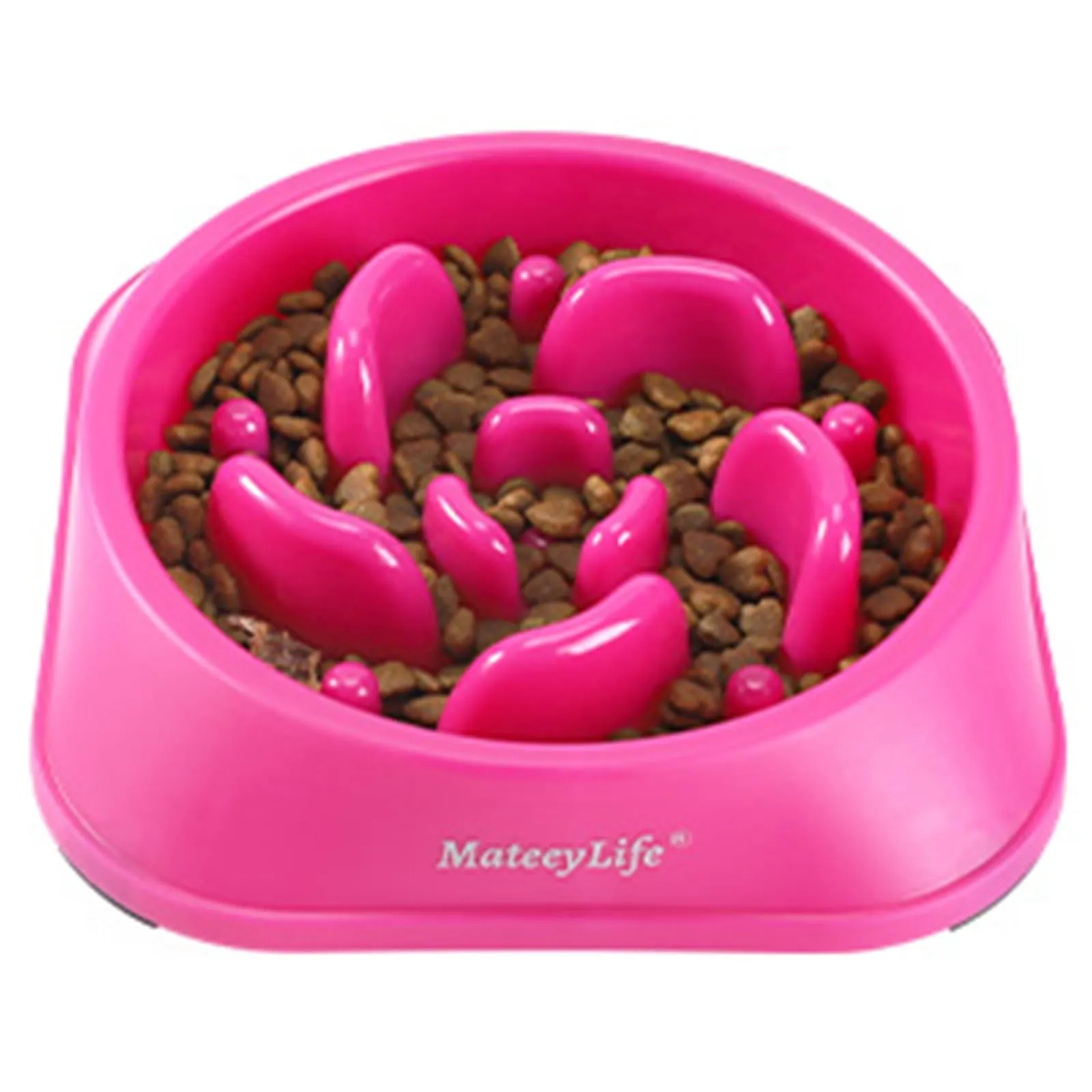 MateeyLife Ciotola per cani con alimentazione lenta, puzzle anti-soffocamento per cani di piccola e media taglia, lilla - immagine 8