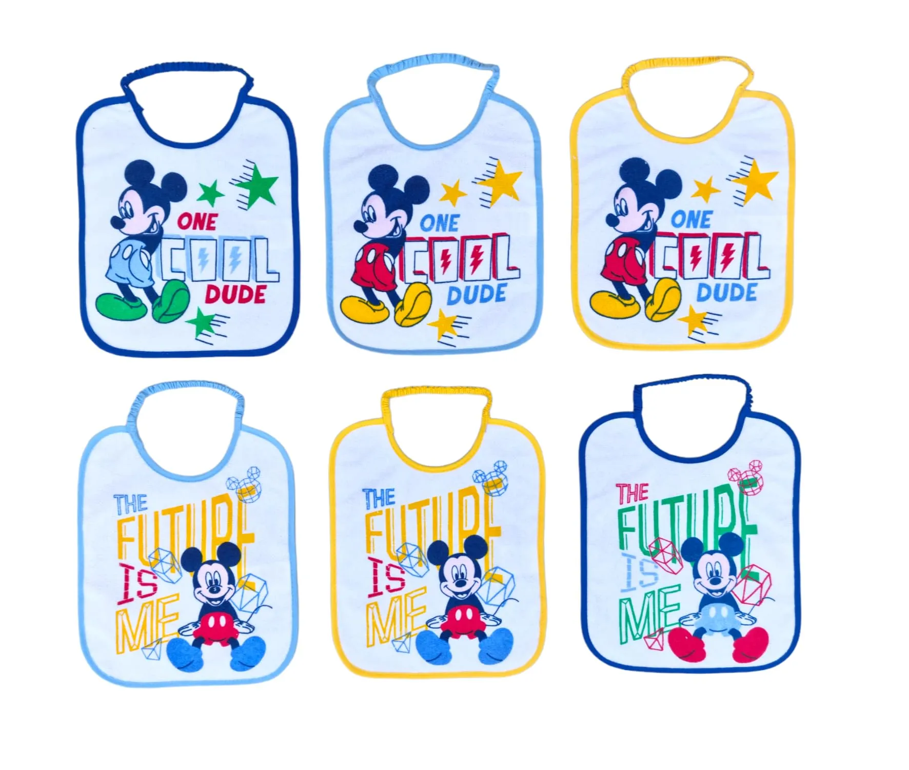Ellepi Bavaglini Disney Asilo Pappa Elastico Cotone Impermeabili Topolino Medio1 - immagine 5