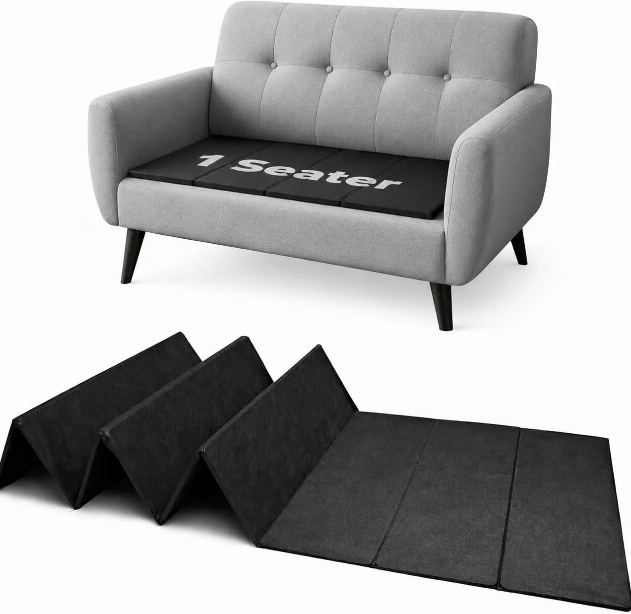 Artistic Fashionista Limited Sofa Saver Tavole Rigeneranti per Divano, Supporto Regolabile e Pieghevole, 50 x 50 cm, Un Posto - immagine 3