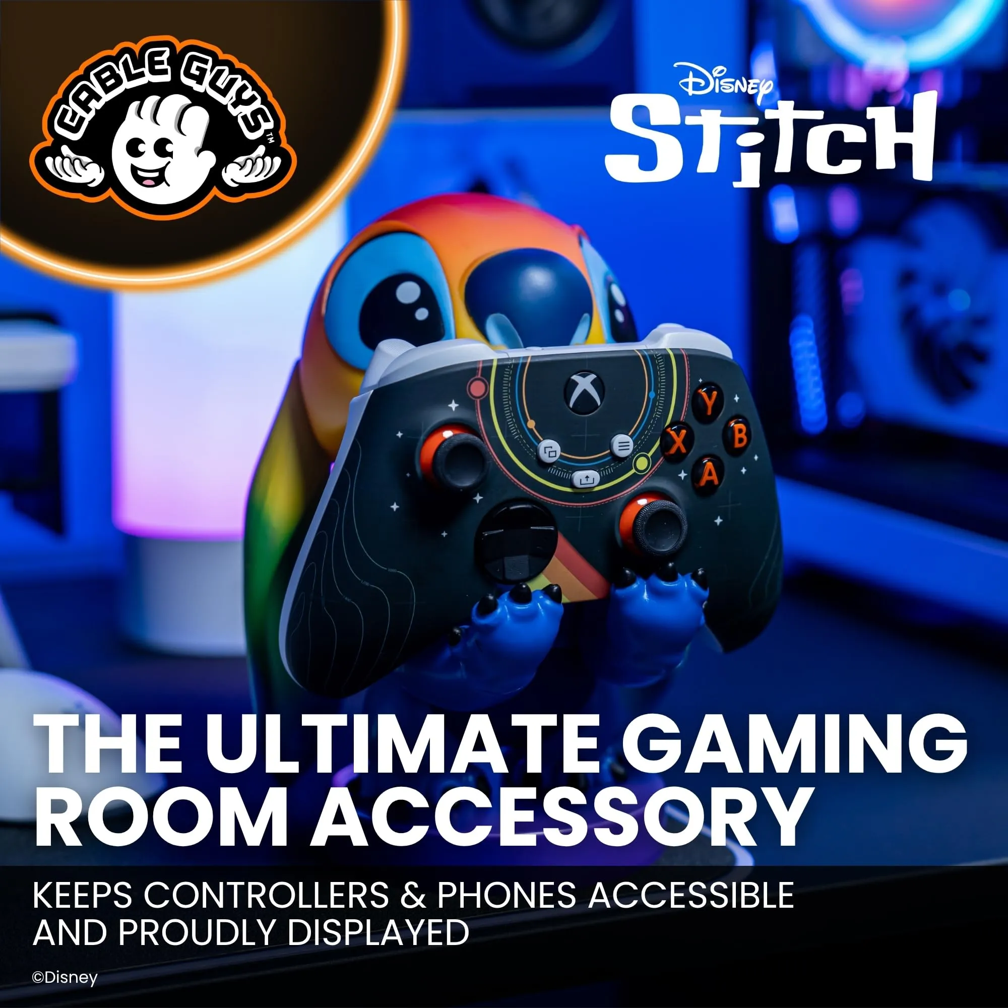 Cableguys Rainbow Stitch Supporto Controller e Telefono - immagine 2