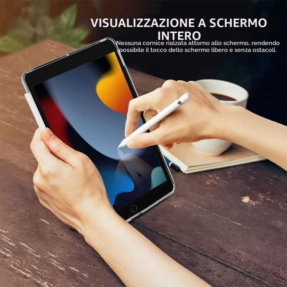 MoKo Cover for iPad 9th/8th/7th Gen 10.2" (2019/2020/2021), Bianco - immagine 7