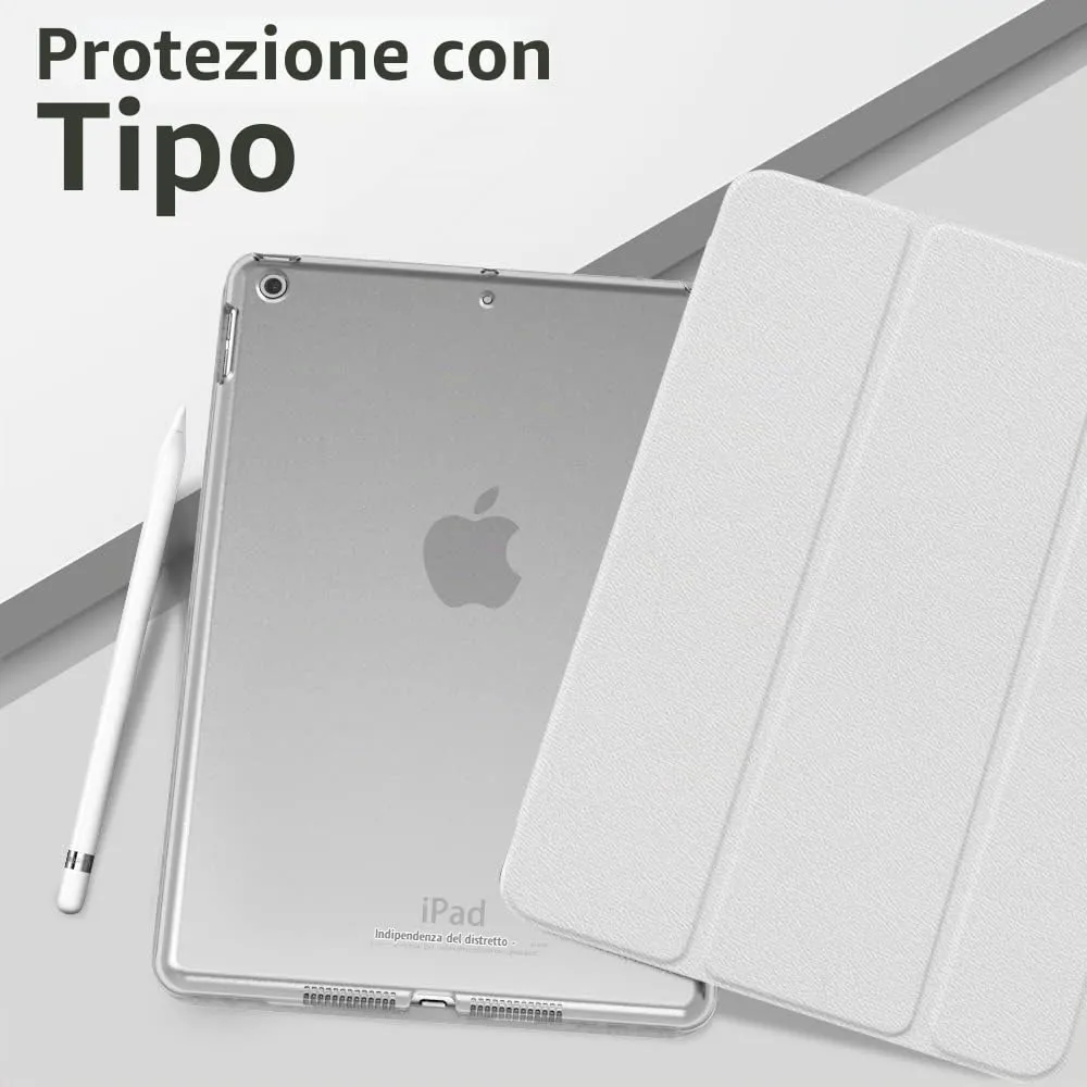 MoKo Cover for iPad 9th/8th/7th Gen 10.2" (2019/2020/2021), Bianco - immagine 9