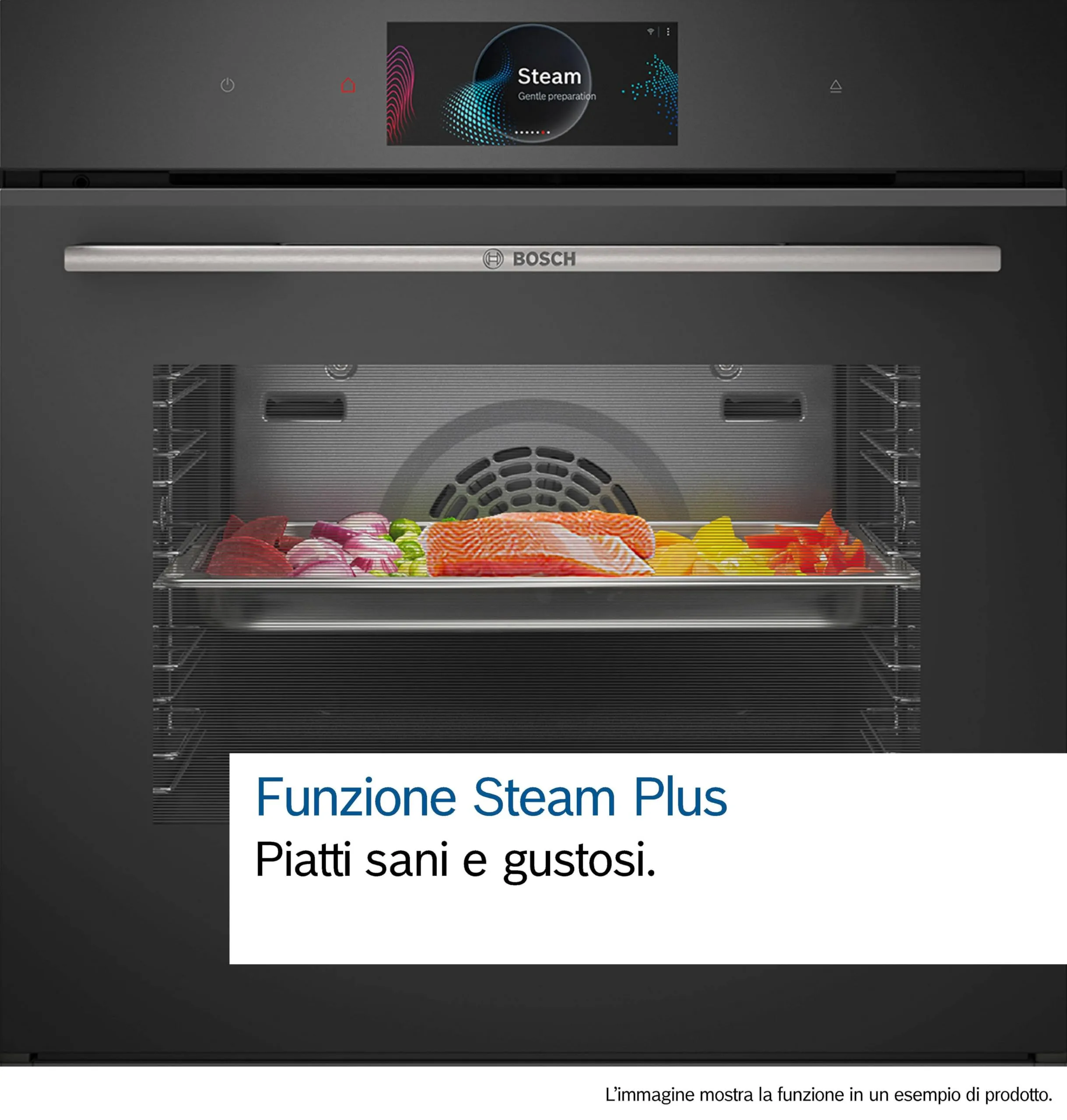 Bosch Serie 8 HSG7261B1 Forno a vapore, Nero, Classe A+ - immagine 2