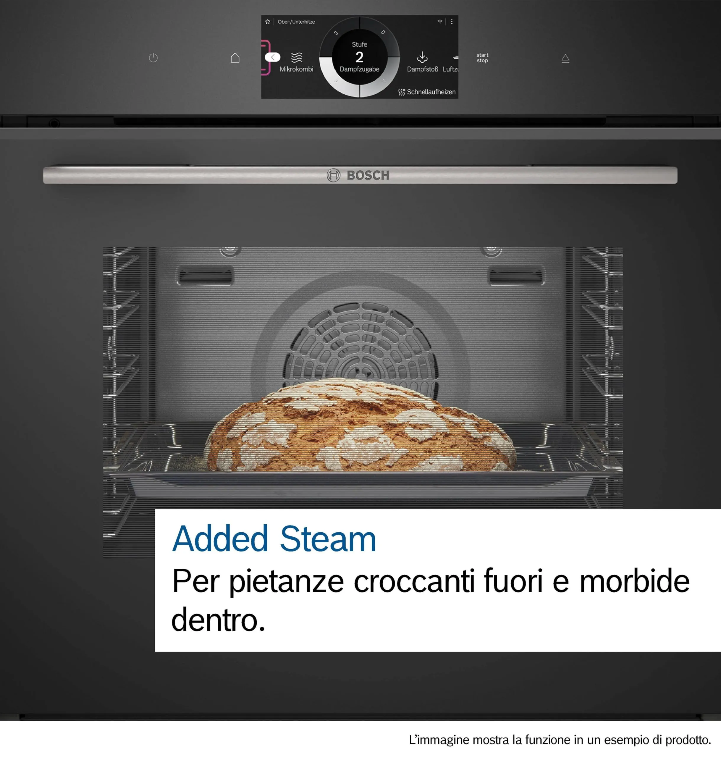 Bosch Serie 8 HSG7261B1 Forno a vapore, Nero, Classe A+ - immagine 6