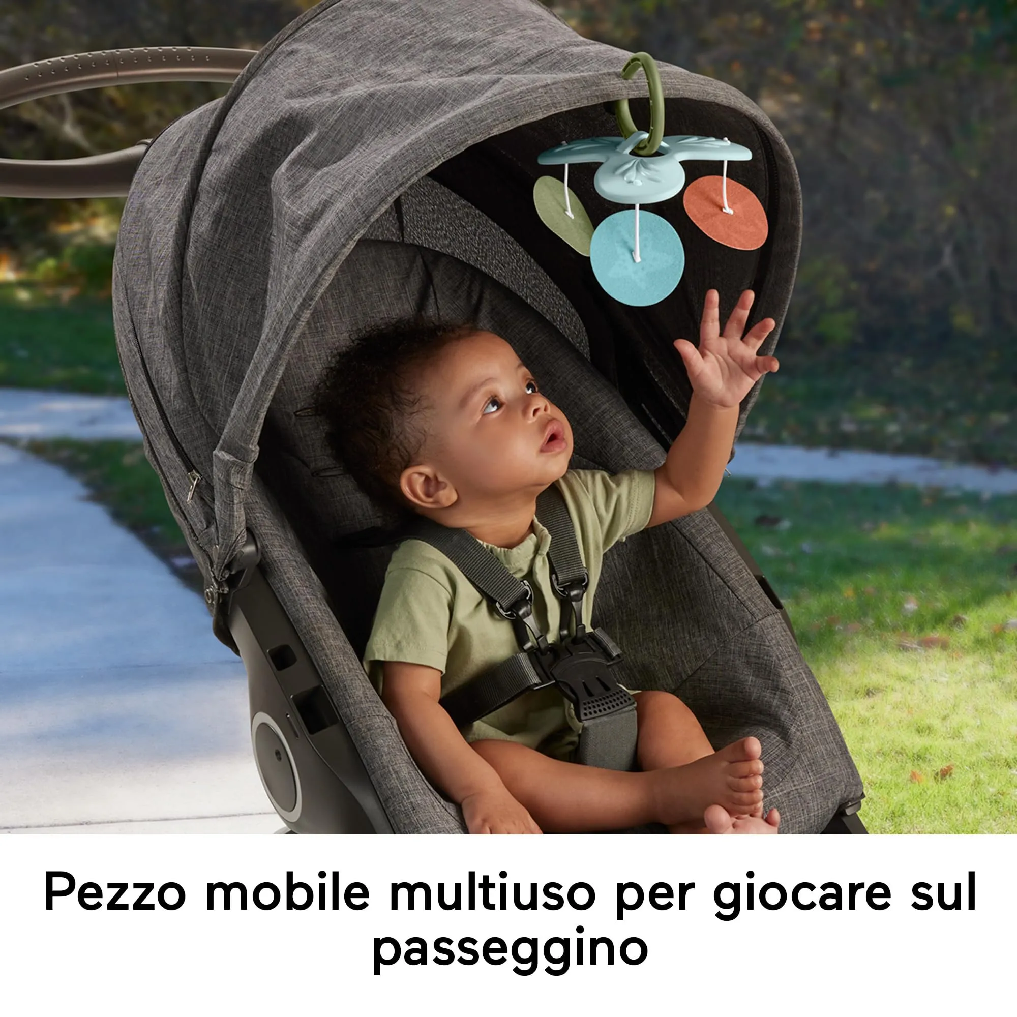Fisher-Price Palestrina Multisensoriale per Neonati con Arco e 6 Giochi, HRB15 - immagine 6