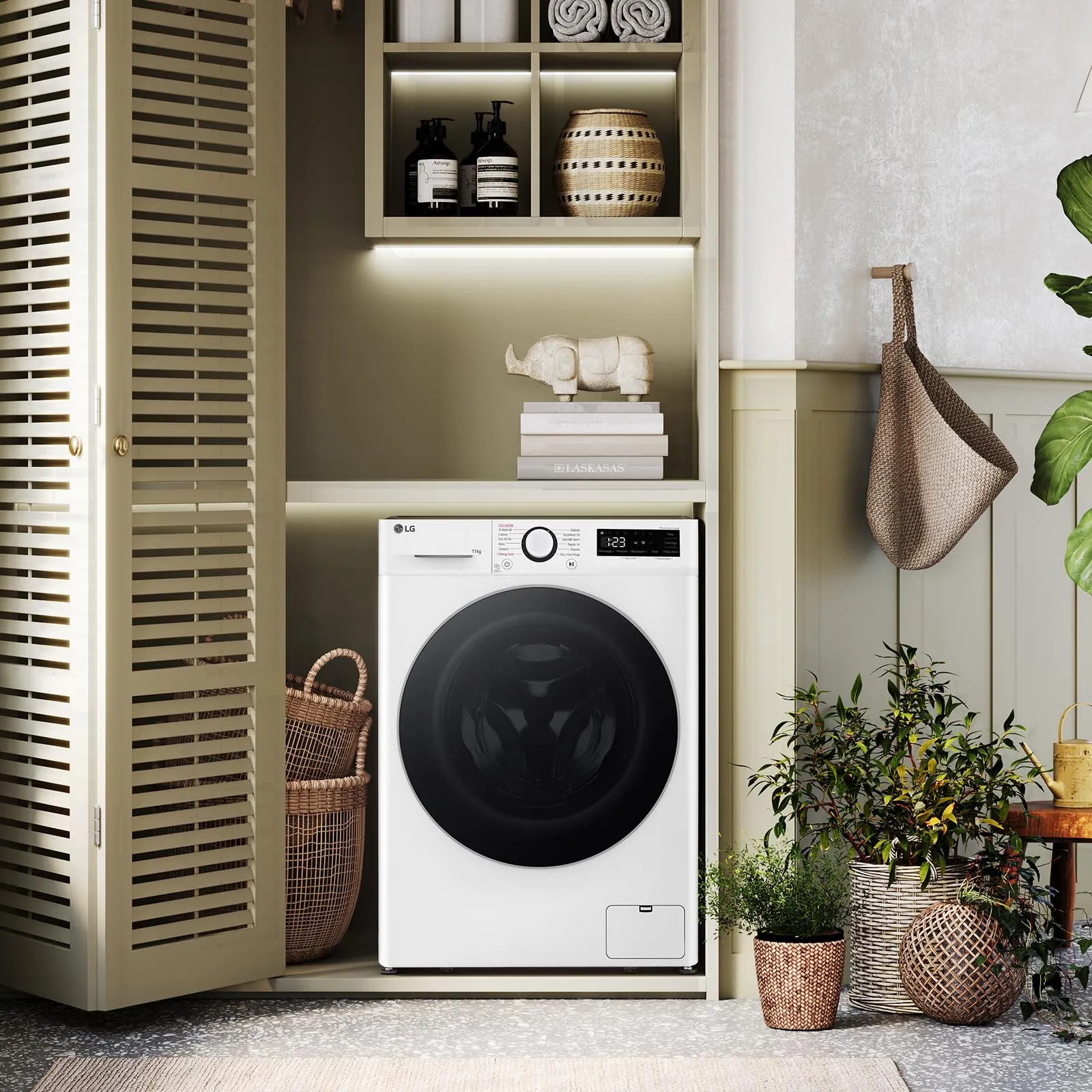 LG AI DD D4R5010TSWS Lavasciuga 10/6kg Serie R5, 1400 giri, TurboWash360, Steam, Eco Hybrid, Allergy Care, Inverter Direct Drive, Bianca - immagine 14