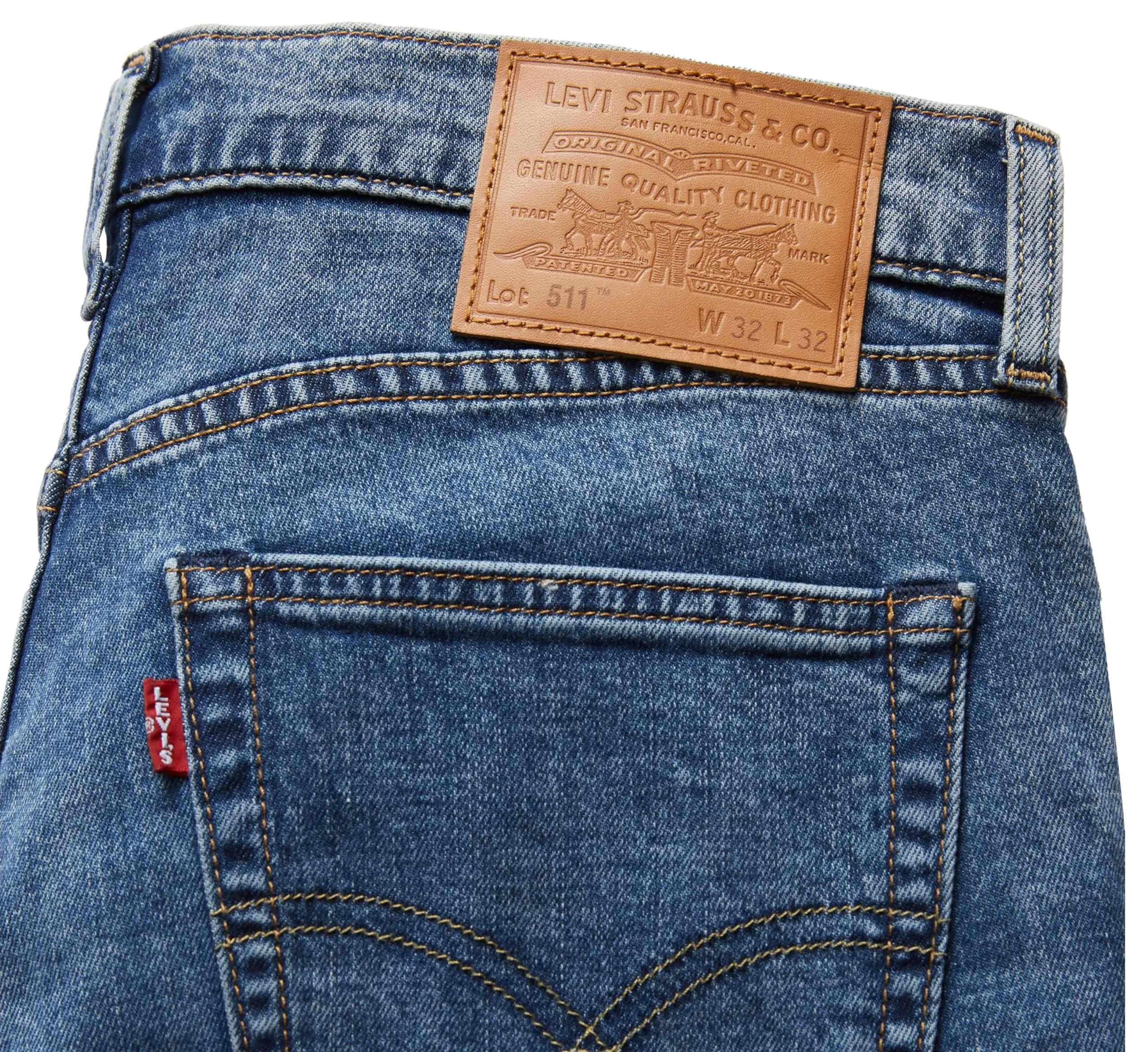 Levi's 511 Slim Jeans Uomo Free To Be Cool, 36W / 34L - immagine 4