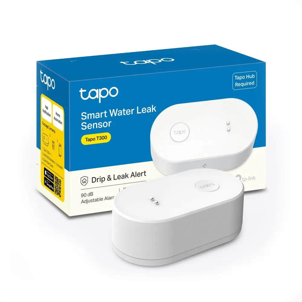 Tapo T300 Sensore Perdite d'Acqua Smart IP67 Allarme 90dB Hub Richiesto - immagine 1