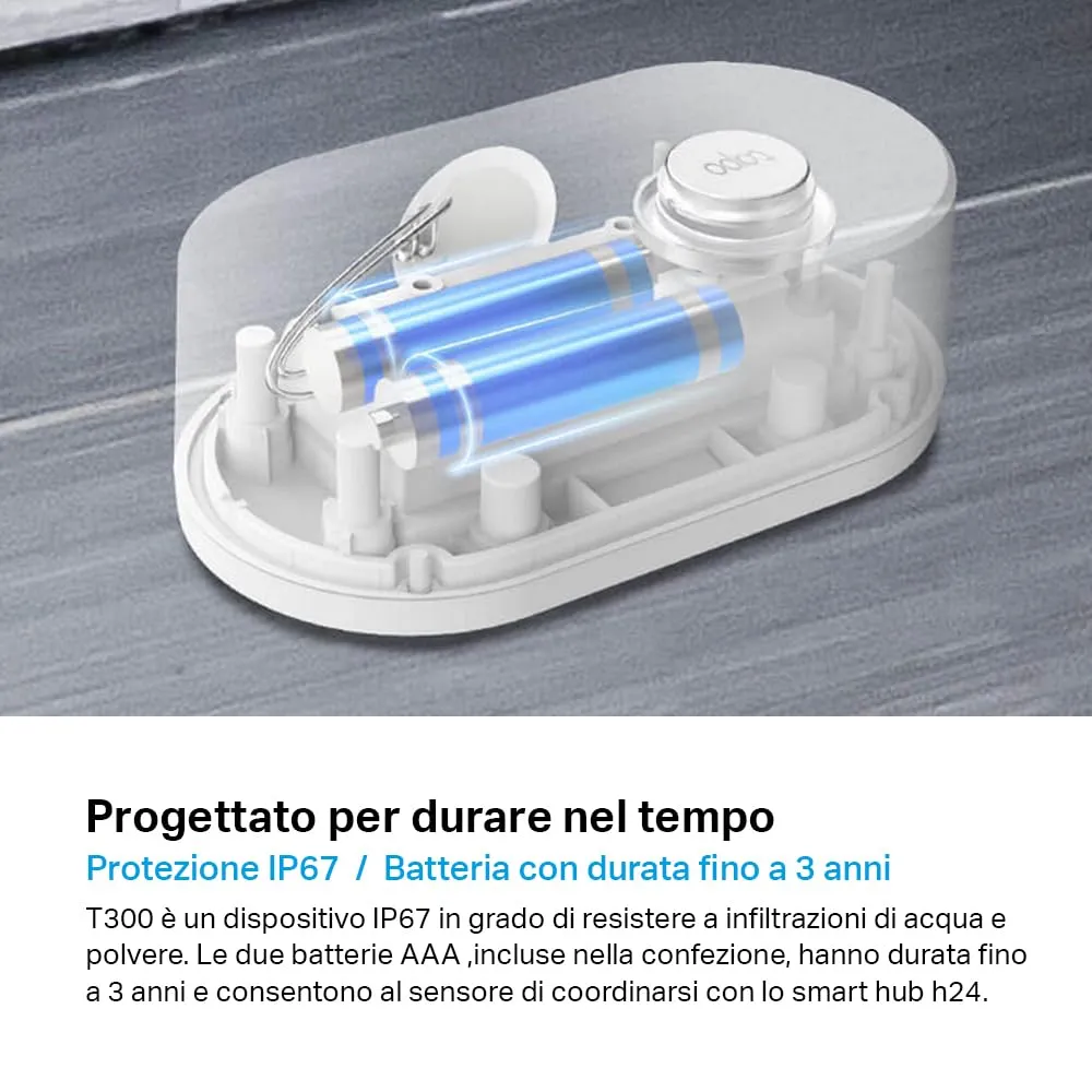 Tapo T300 Sensore Perdite d'Acqua Smart IP67 Allarme 90dB Hub Richiesto - immagine 6
