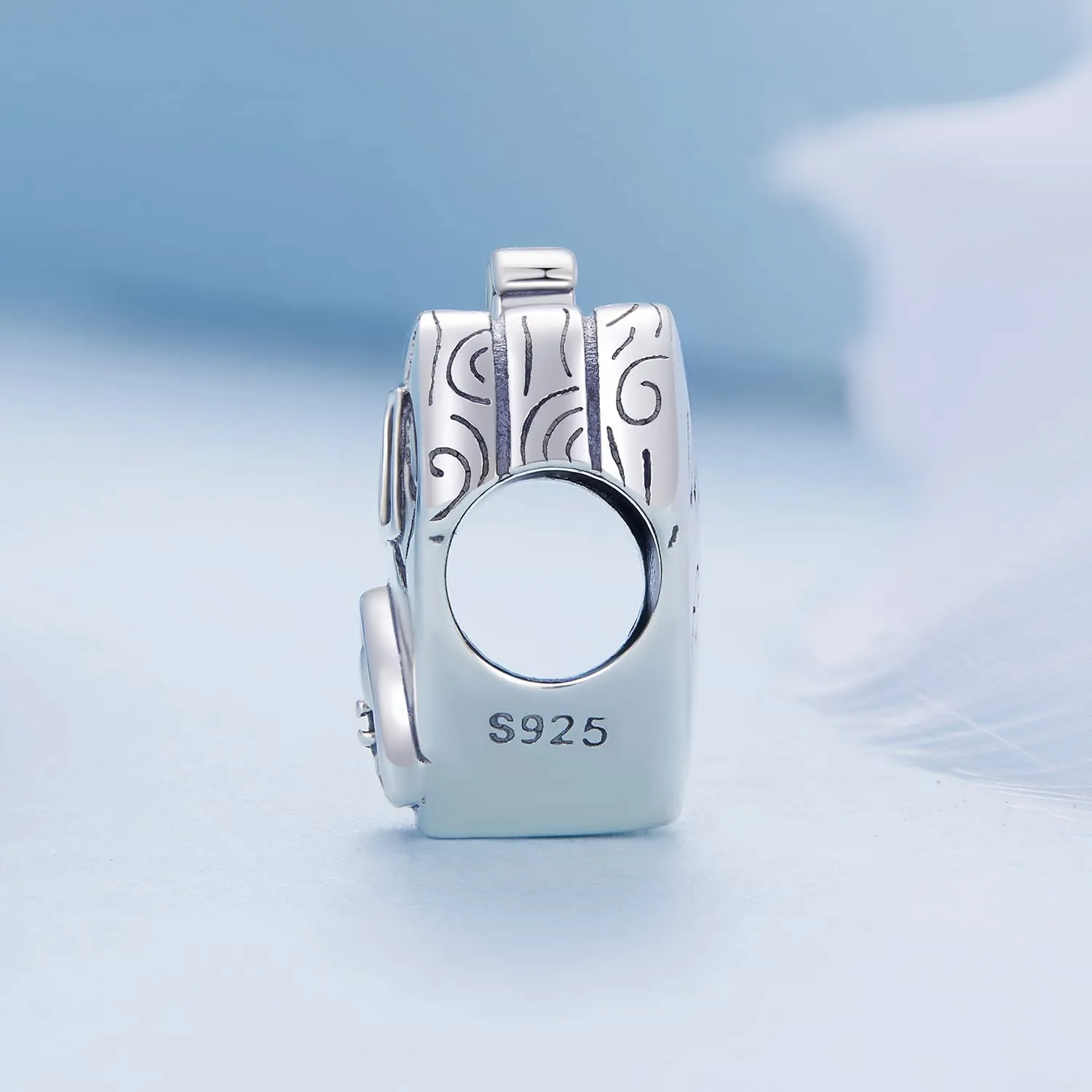 NINGAN 925 Argento Sterling Case d'amore Ciondolo per Bracciale e Collana - immagine 5