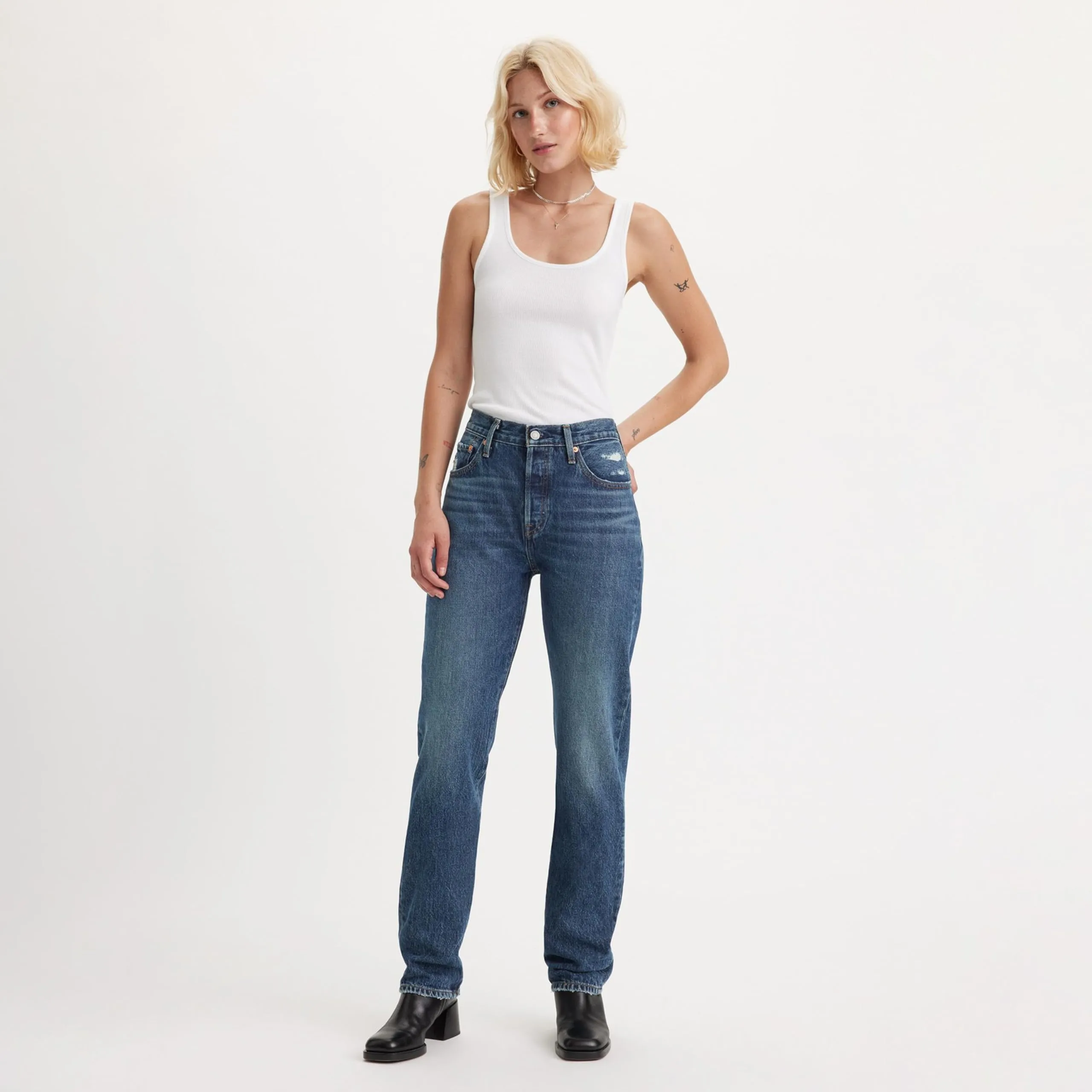 Levi's 501 Jeans for Women, Sunday Morning Sky, 24W / 32L - immagine 2