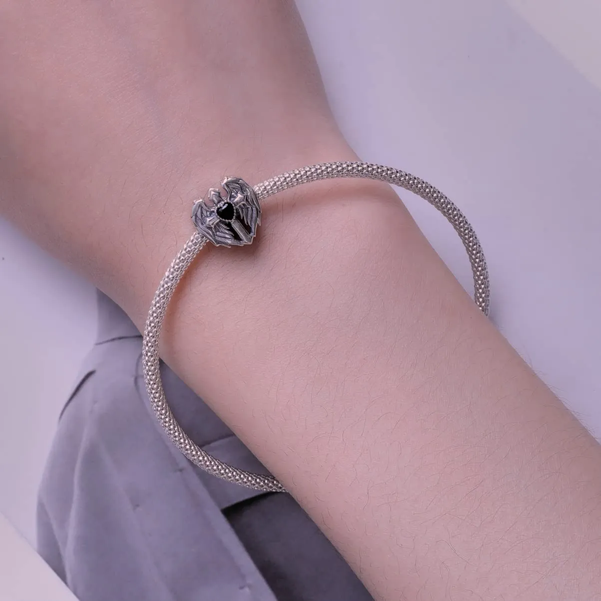 NINGAN Croce in Argento 925 con Zirconi Ciondolo Religioso Per Braccialetti e Collane - immagine 4