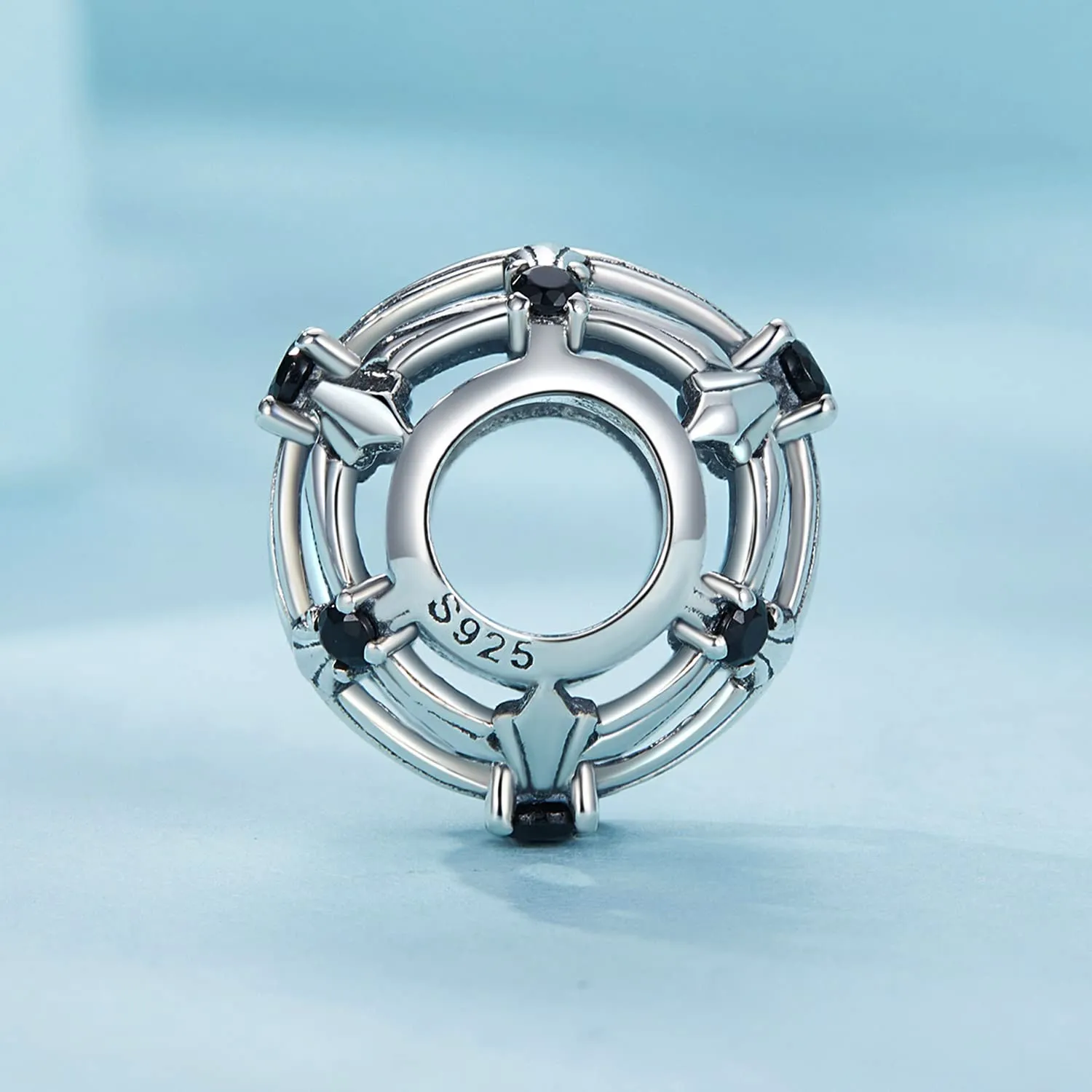 NINGAN Ciondolo Crocifissione in Argento Sterling 925 Openwork per Bracciale e Collana - immagine 2