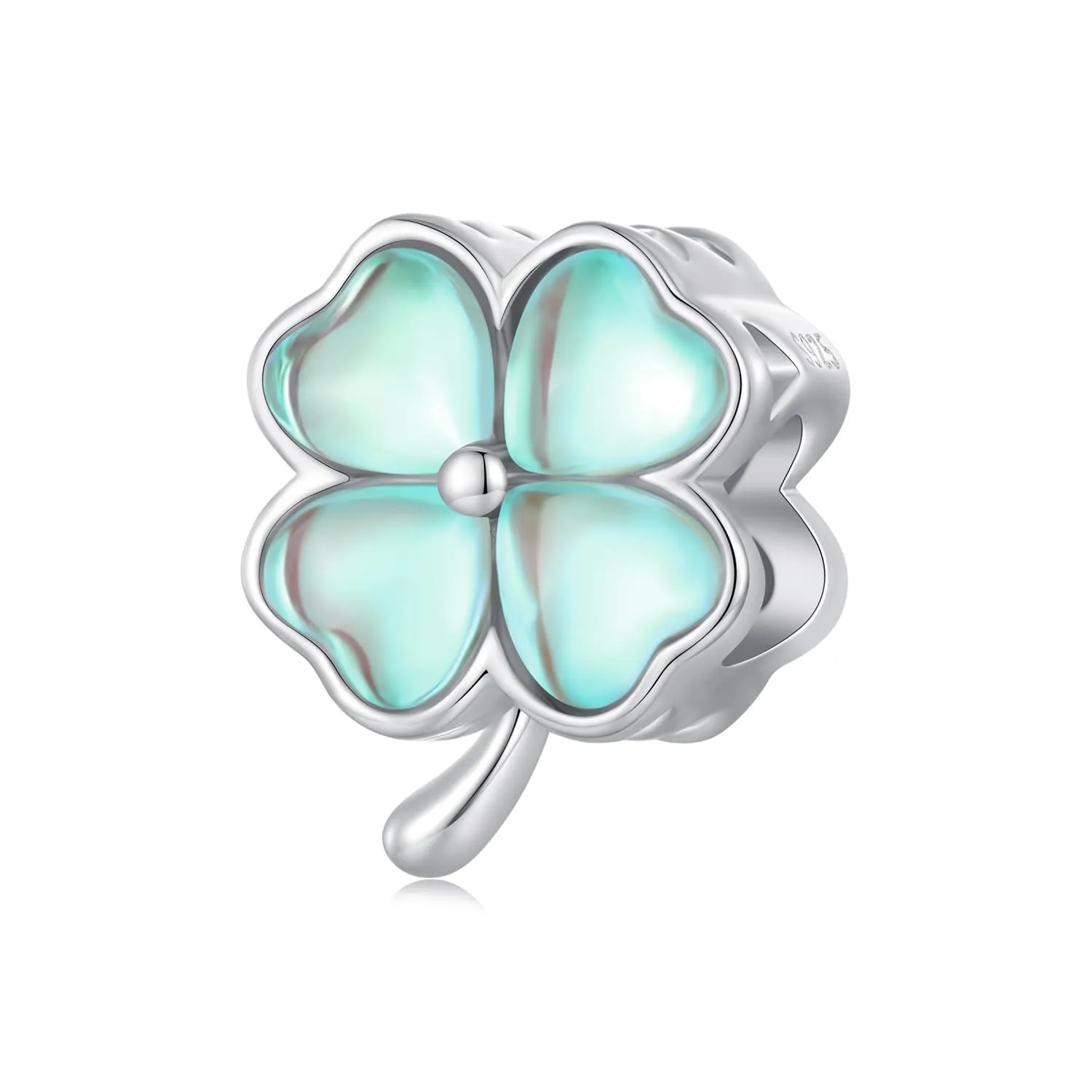 NINGAN Quattro Foglie Grass Beads Bracciale in Argento Sterling 925 per Donne - immagine 1