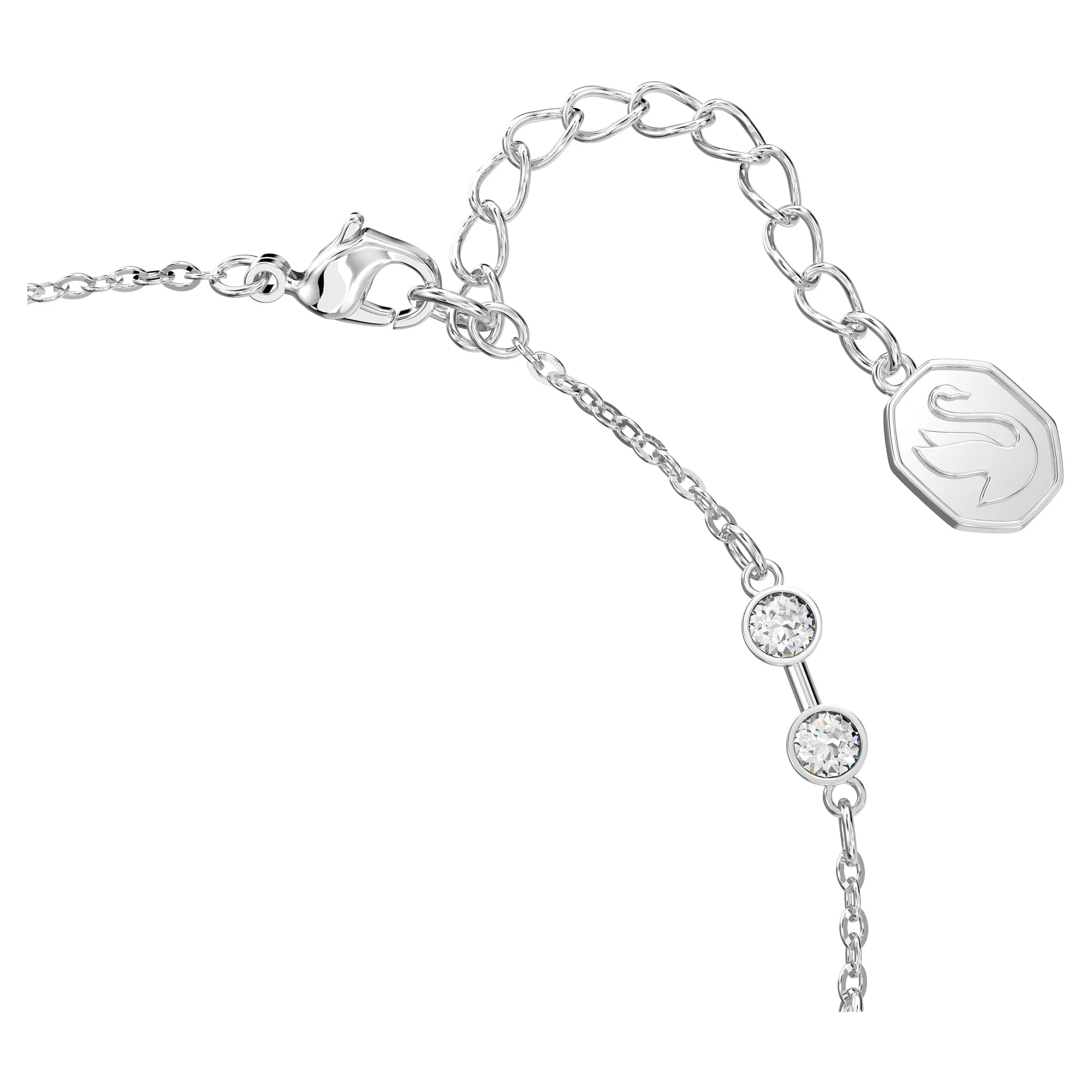 Swarovski Strand Remix Collection Bracciale Taglio Round Bianco Placcato Rodio - immagine 3