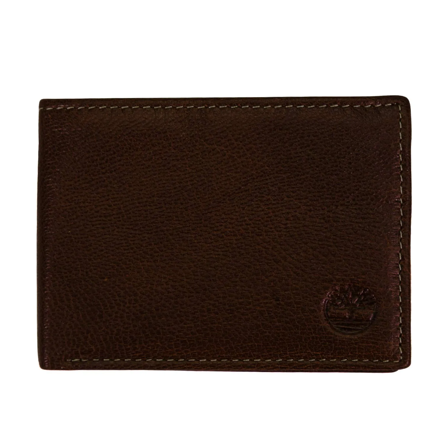Timberland Men's Leather RFID Blocking Passcase Security Wallet, Dark Brown, One Size - immagine 1