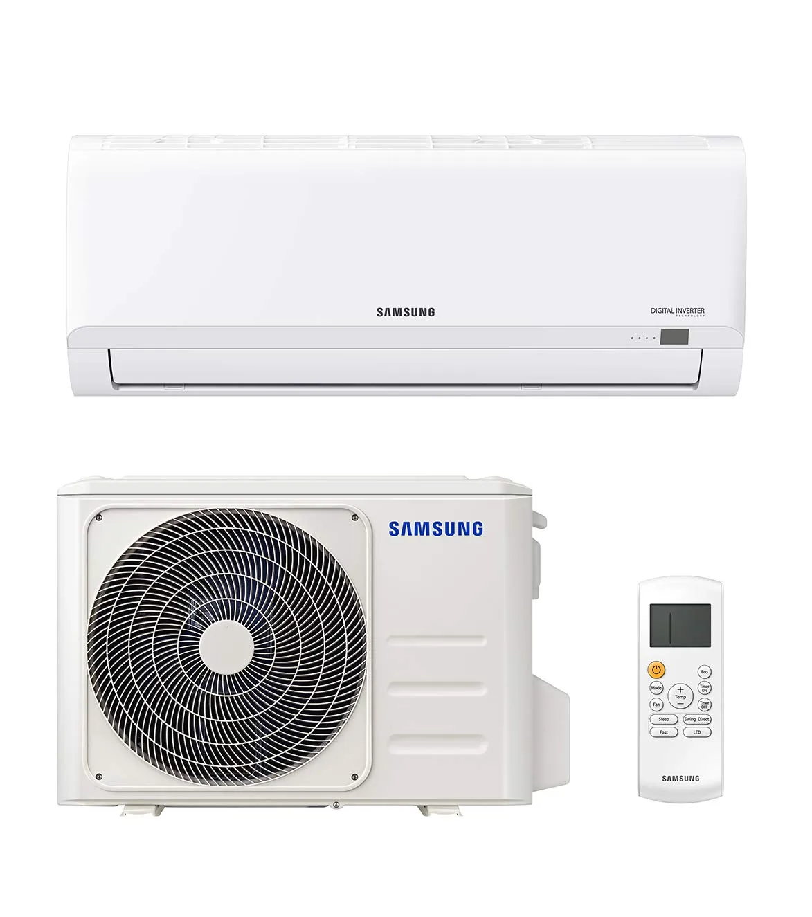 Samsung AR30 Malibu Climatizzatore Monosplit Pompa di Calore 12000 BTU Gas R32 AR12TXHQBWKNEU+AR12TXHQBWKXEU Classe A++/A - immagine 1