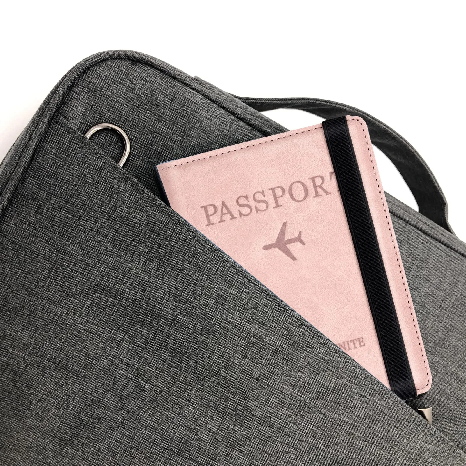 Toctax Custodia per Passaporto con Blocco RFID, 150mm x 110mm (Rosa) - immagine 7